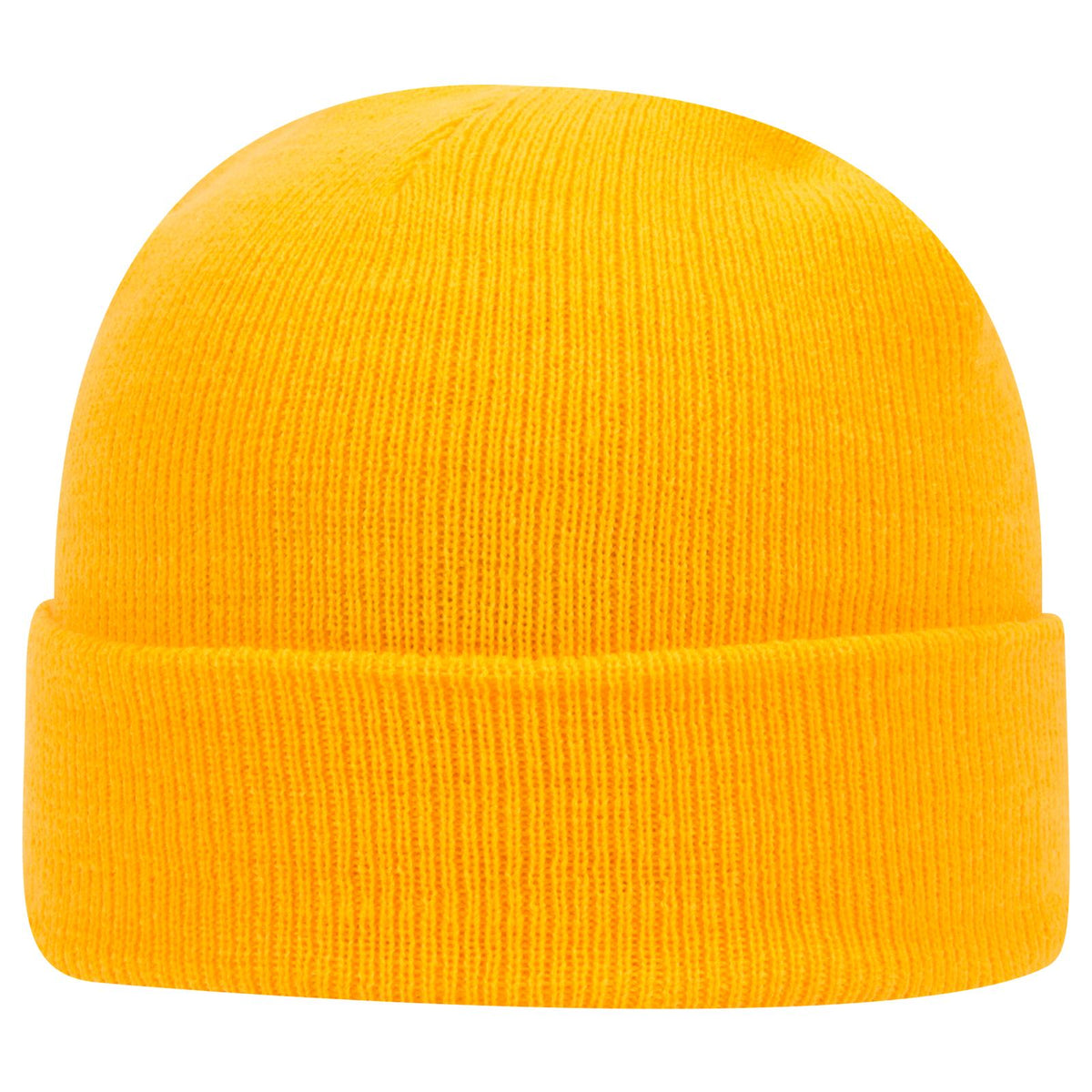 Right View of 006 - Gold OTTO CAP 12" Classic Knit Beanie w/ Cuff