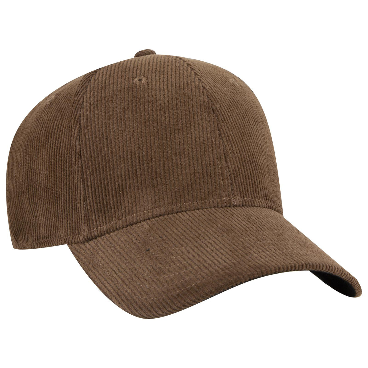 Right View of 007B - Brown OTTO CAP 6 Panel Low Profile Baseball Cap