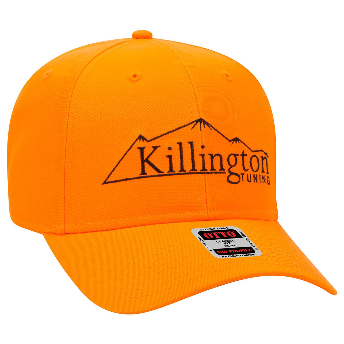 Right View of 009 - N. Orange OTTO CAP 6 Panel Mid Profile Baseball Cap