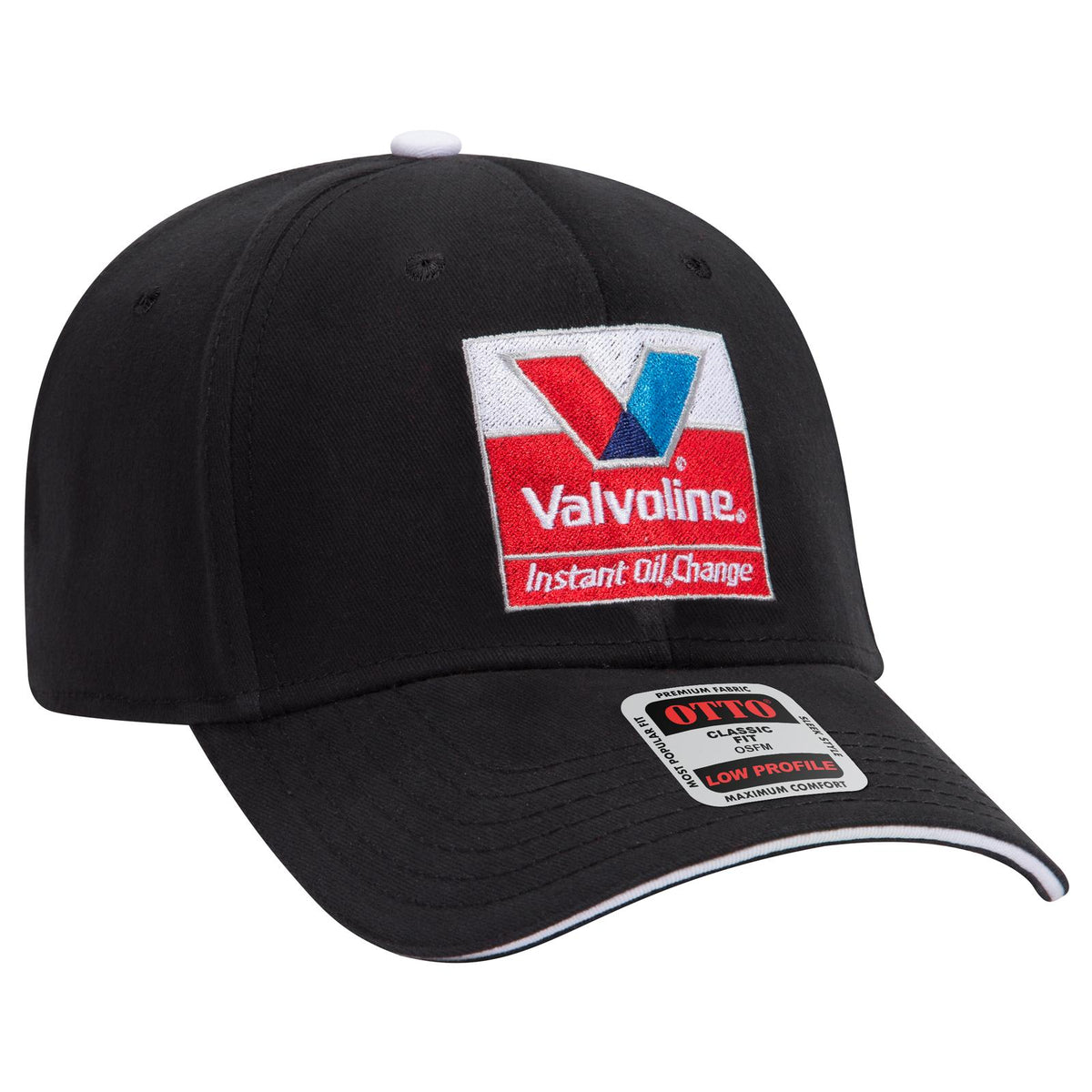 Right View of 010116 - Ryl/Ryl/Wht OTTO CAP 6 Panel Low Profile Baseball Cap