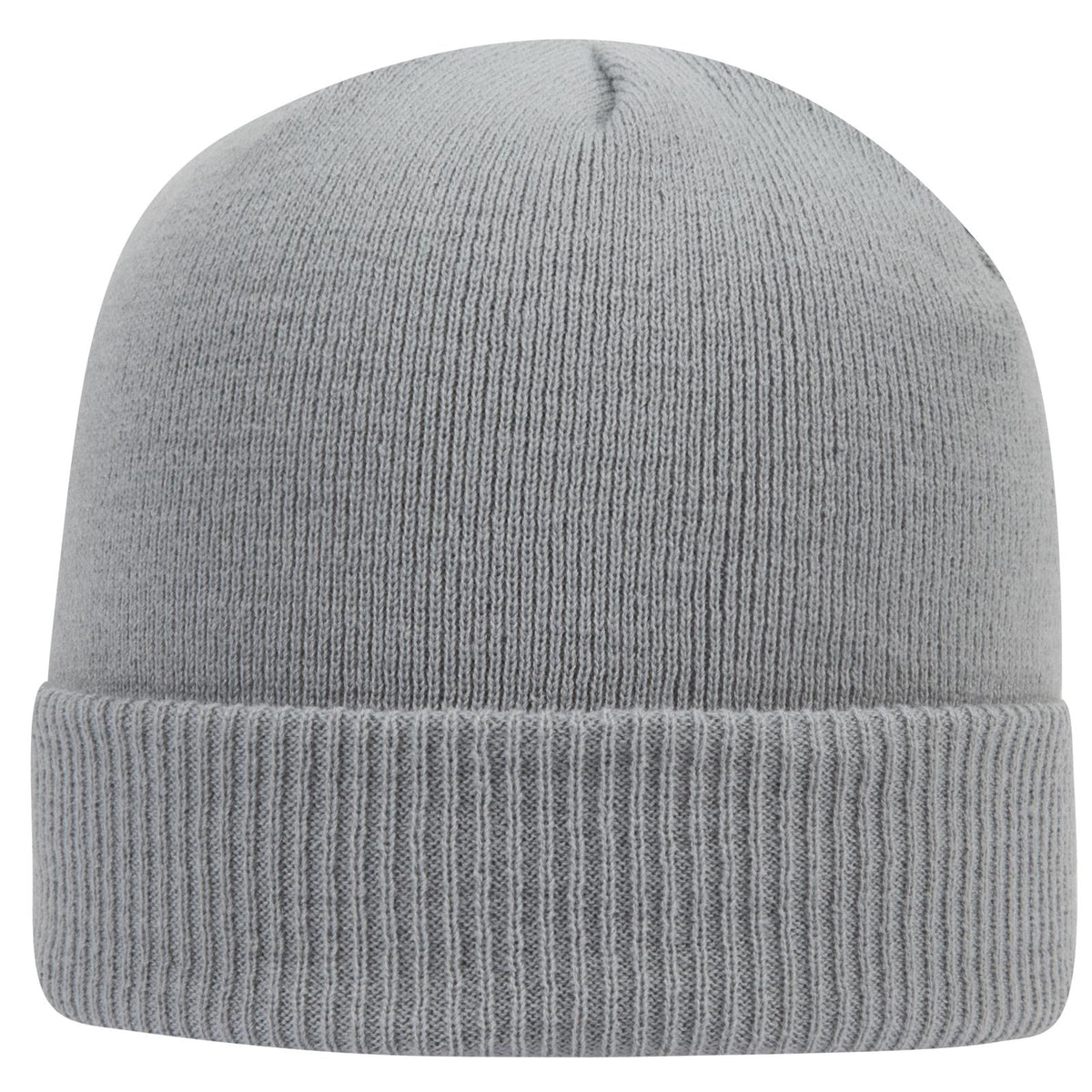 Right View of 014 - Gray OTTO CAP 12" Classic Knit Beanie w/ Rib Knit Cuff