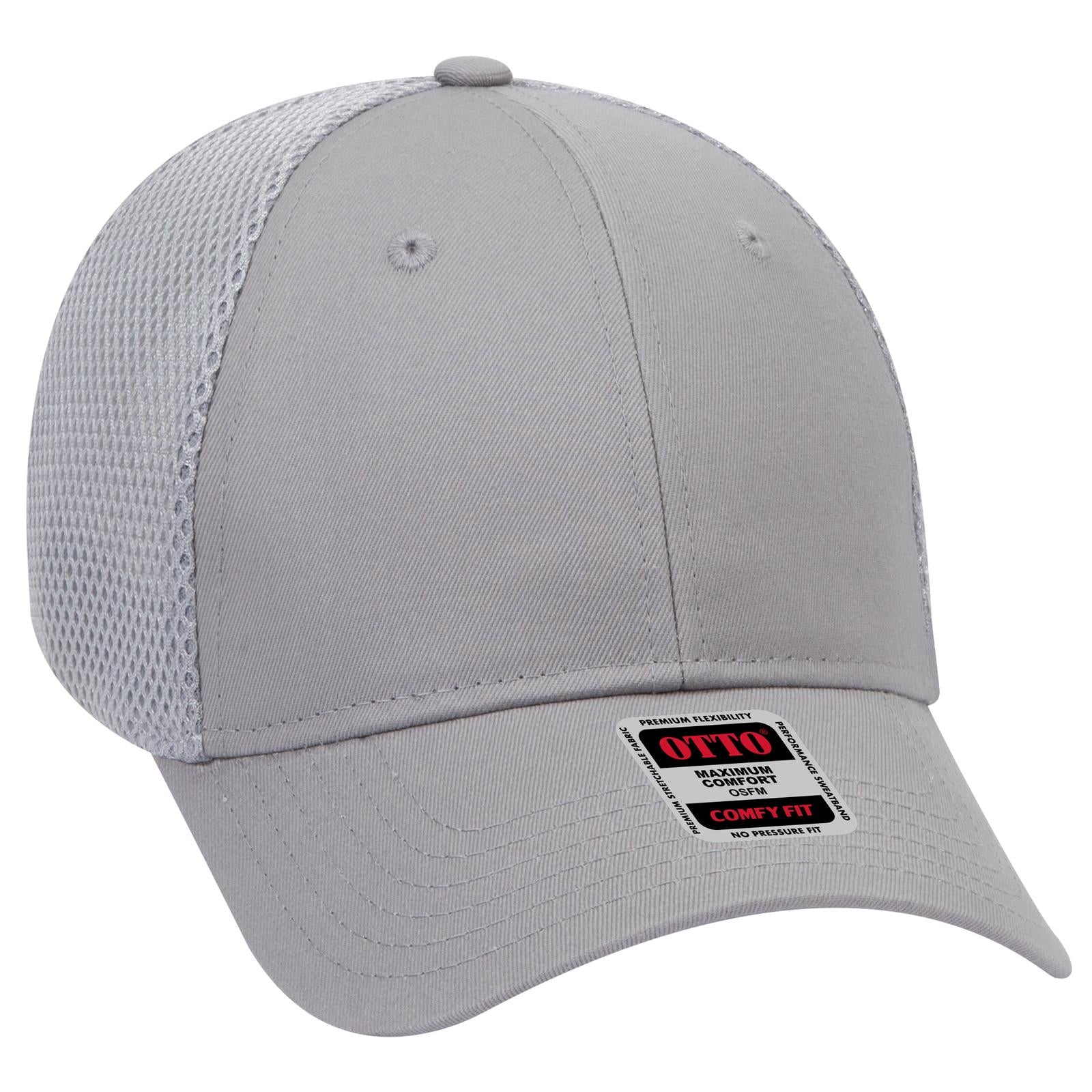 Front View of 014 - Gray OTTO CAP "OTTO COMFY FIT" 6 Panel Low Profile Baseball Cap