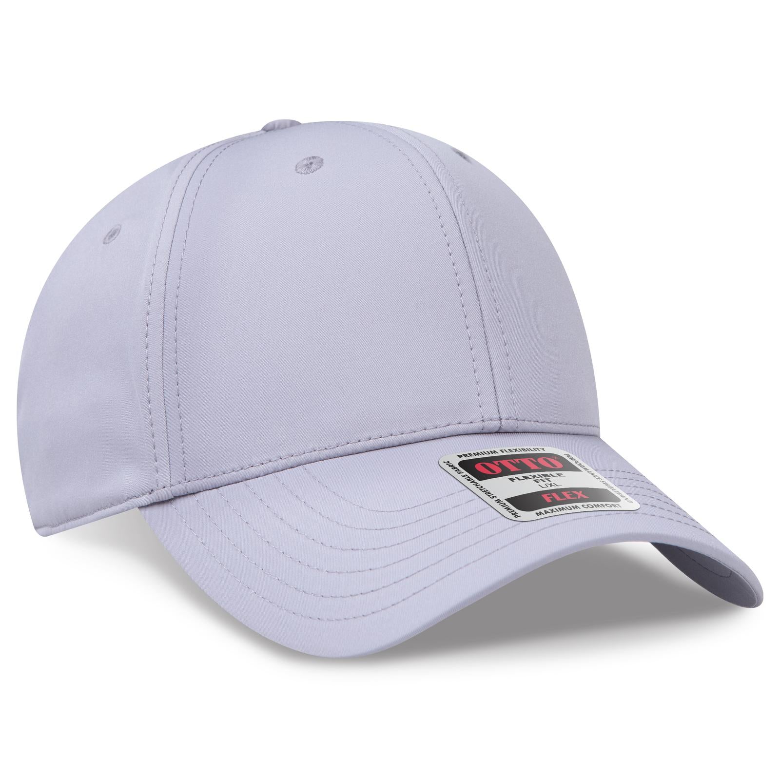 Right View of 014 - Gray OTTO CAP "OTTO FLEX" Fitted 6 Panel Low Profile Baseball Cap