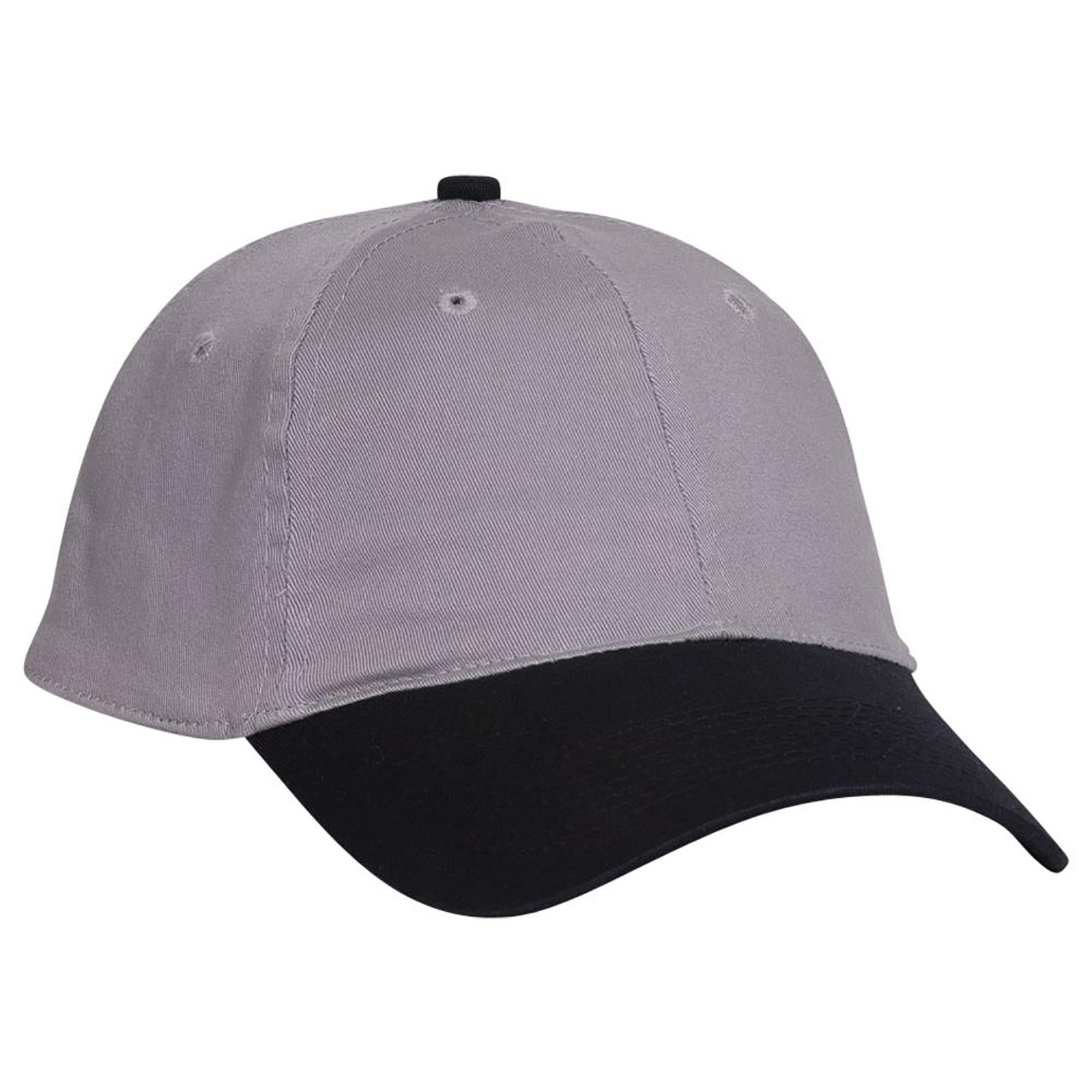 Front View of 014 - Gray OTTO CAP "OTTO FLEX" Fitted 6 Panel Low Profile Dad Hat