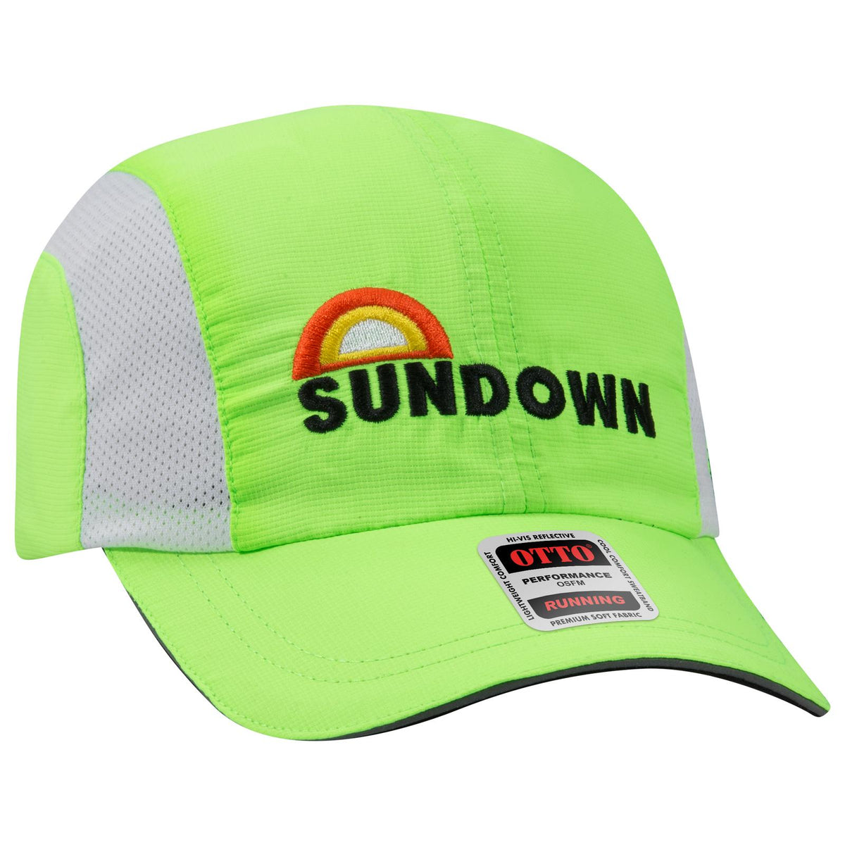 Right View of 014 - Gray OTTO CAP Reflective 6 Panel Running Cap