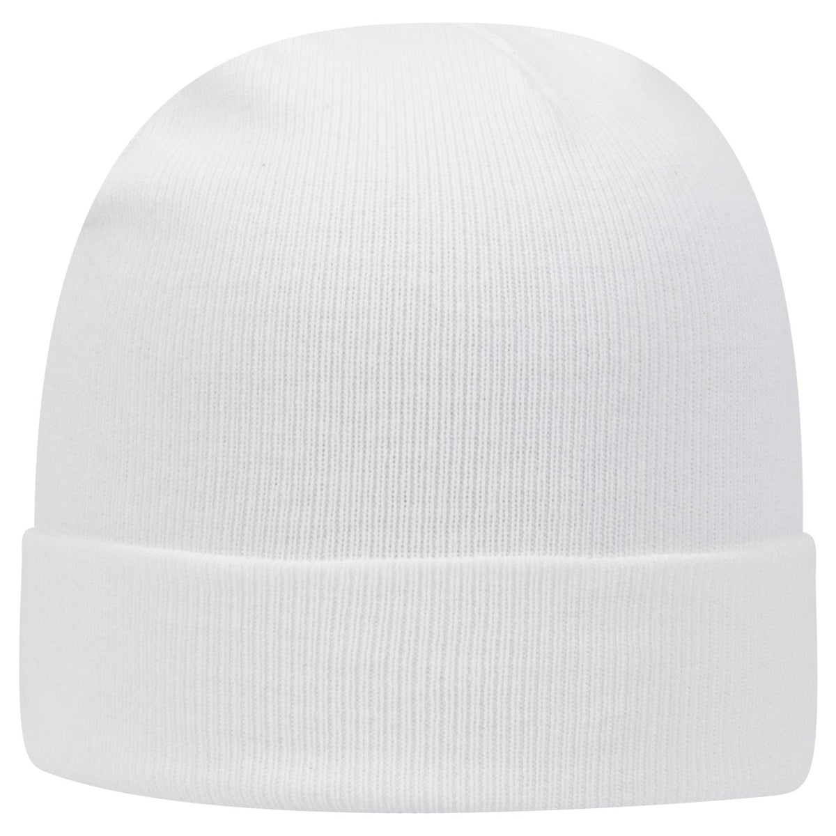 Right View of 016 - White OTTO CAP 12" Classic Knit Beanie w/ Cuff
