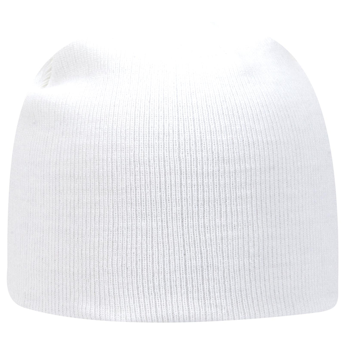 Right View of 016 - White OTTO CAP 8" Classic Knit Beanie