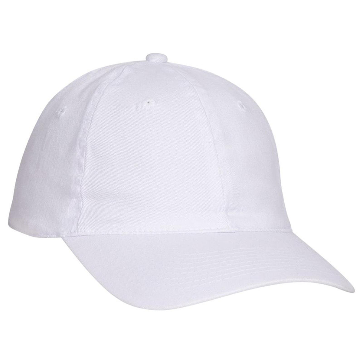 Right View of 016 - White OTTO CAP "OTTO FLEX" Fitted 6 Panel Low Profile Dad Hat