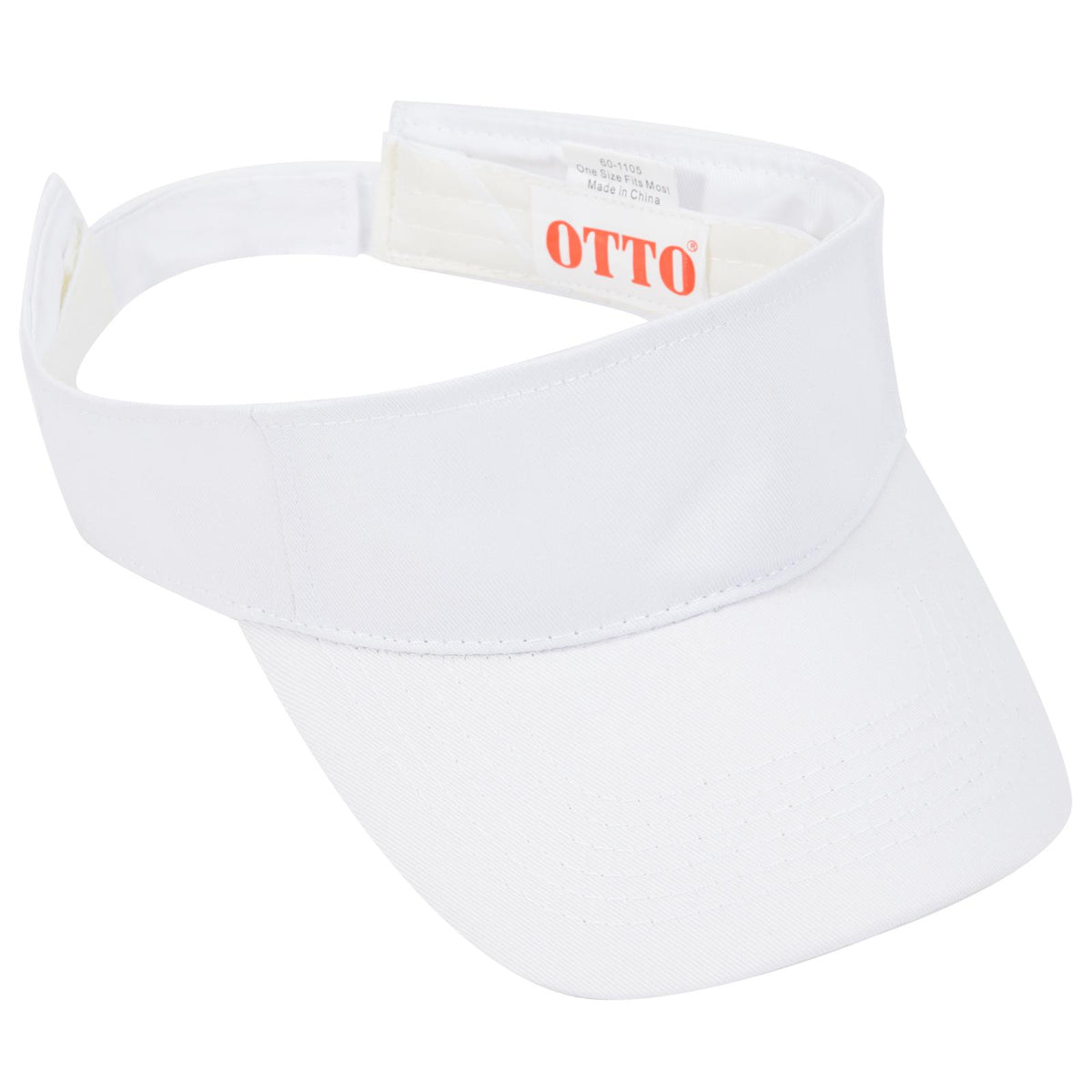 Right View of 016 - White OTTO CAP Sun Visor