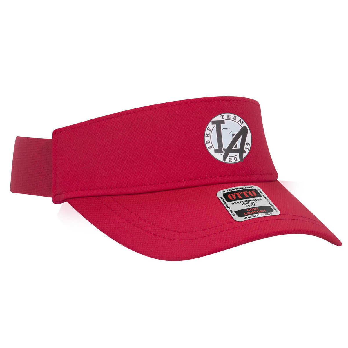 Right View of 016 - White OTTO CAP UPF 50+ Sun Visor