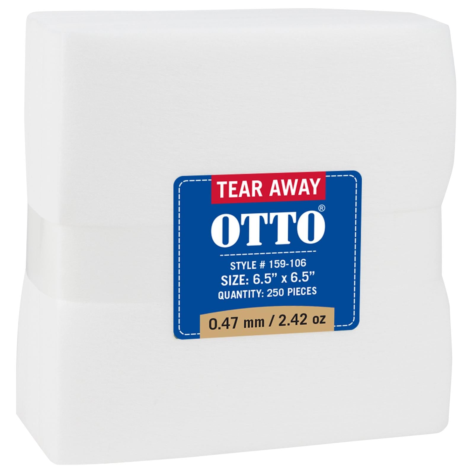 Front View of 016 - White OTTO Embroidery Stabilizer Backing Tear Away Sheets