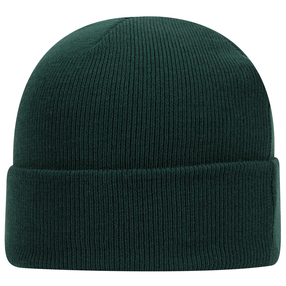 Right View of 017 - Dk. Green OTTO CAP 12" Classic Knit Beanie w/ Cuff