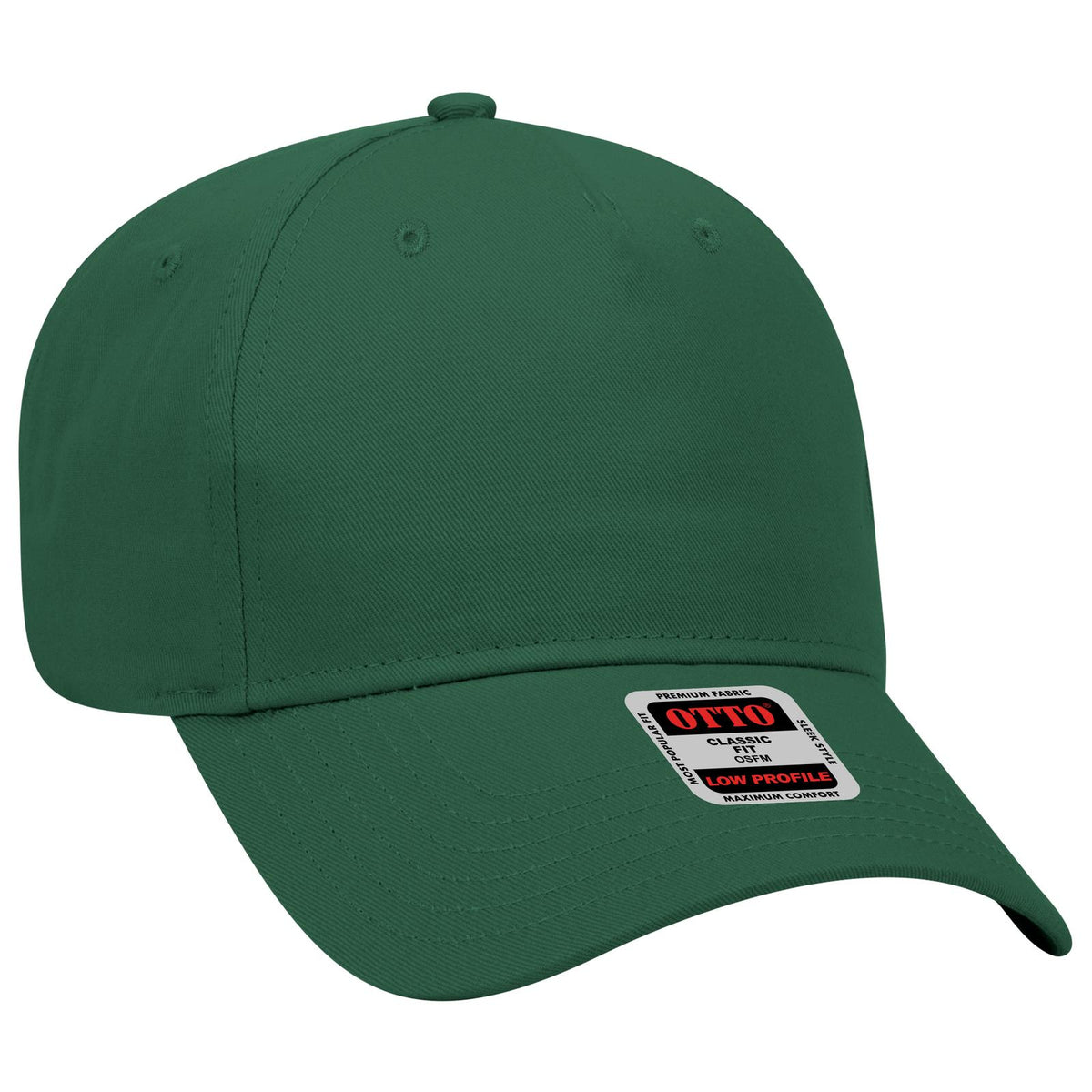 Right View of 017 - Dk. Green OTTO CAP 5 Panel Low Profile Baseball Cap