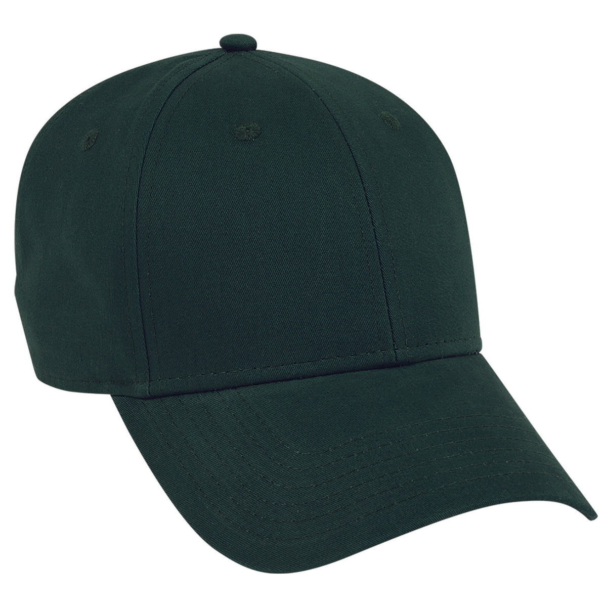 Right View of 017 - Dk. Green OTTO CAP 6 Panel Low Profile Baseball Cap