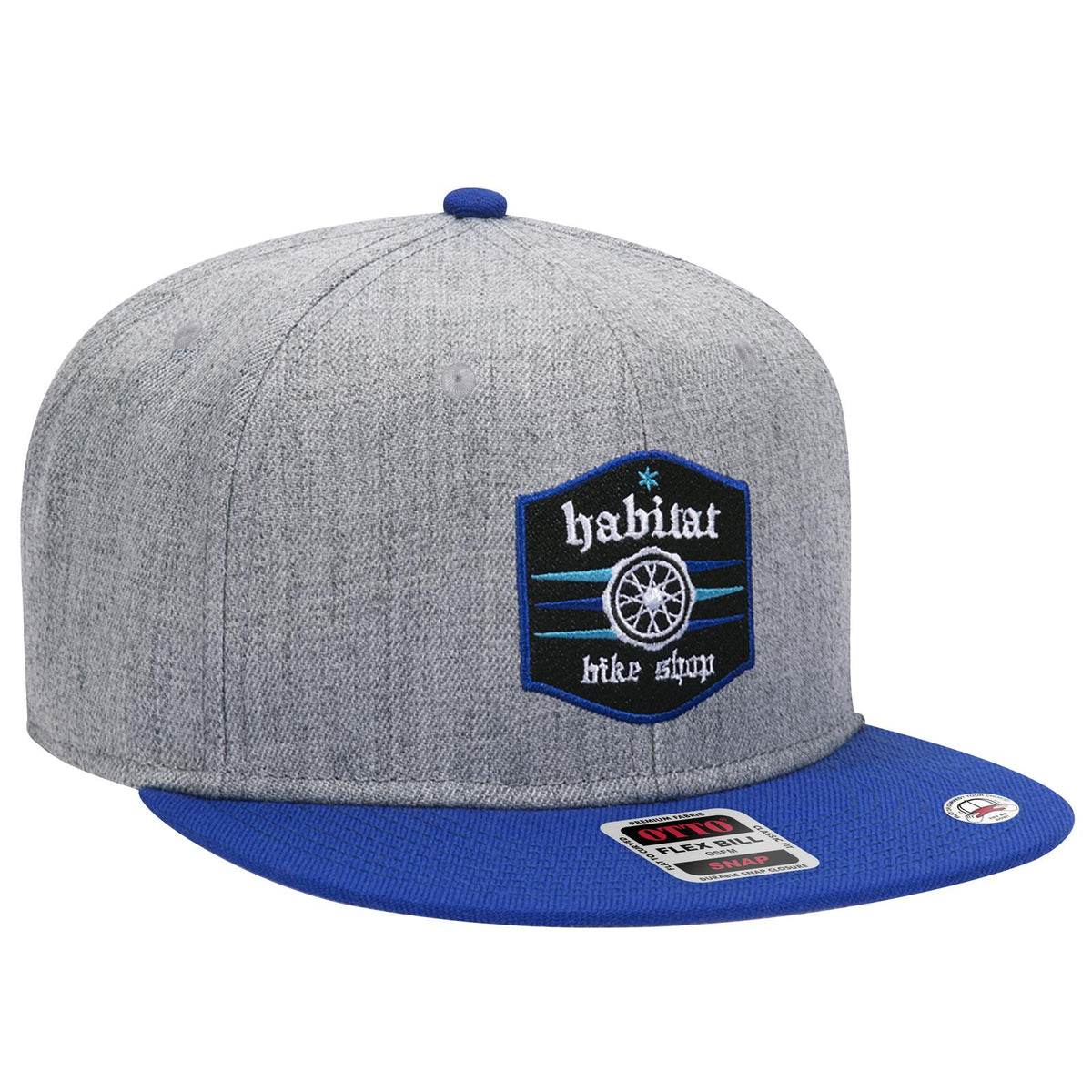 Right View of 017474 - Ryl/H.Gry/H.Gry OTTO CAP "OTTO SNAP" 6 Panel Pro Style Snapback Hat