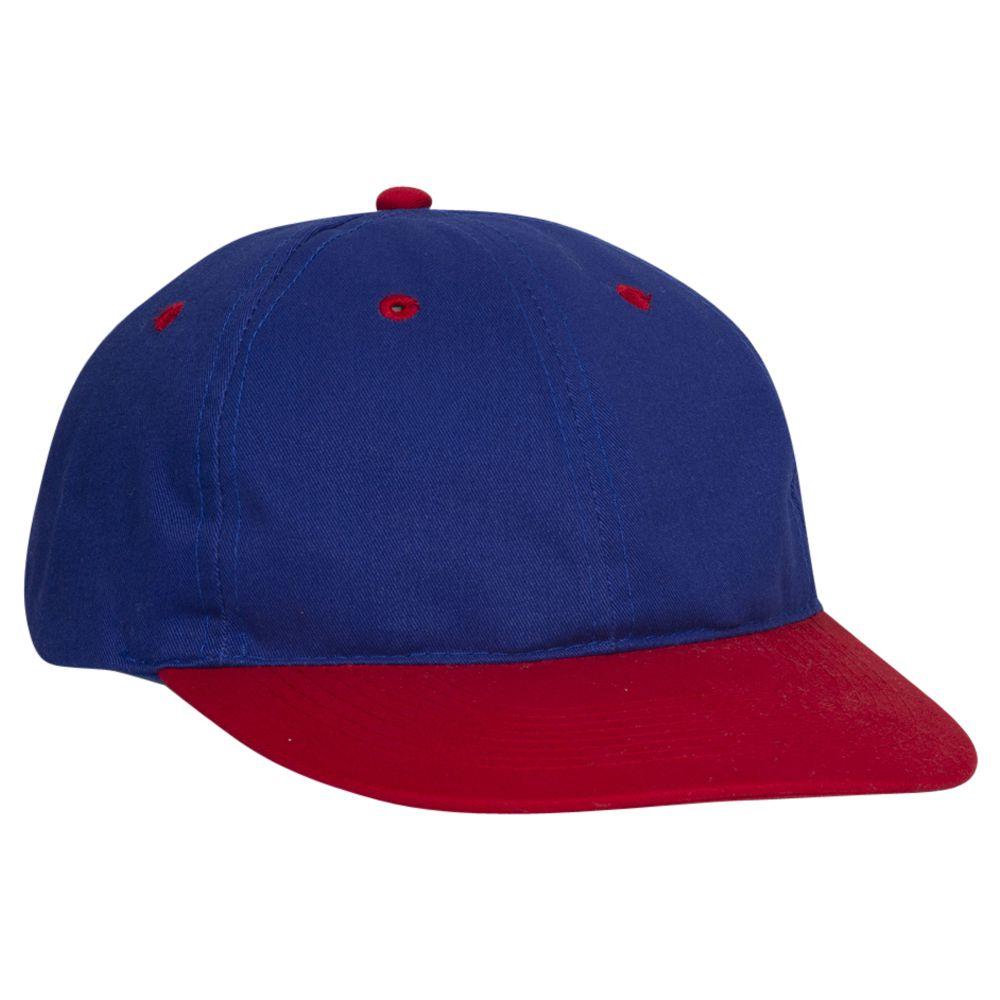 Right View of 0201 - Red/Ryl OTTO CAP 6 Panel Low Profile Baseball Cap