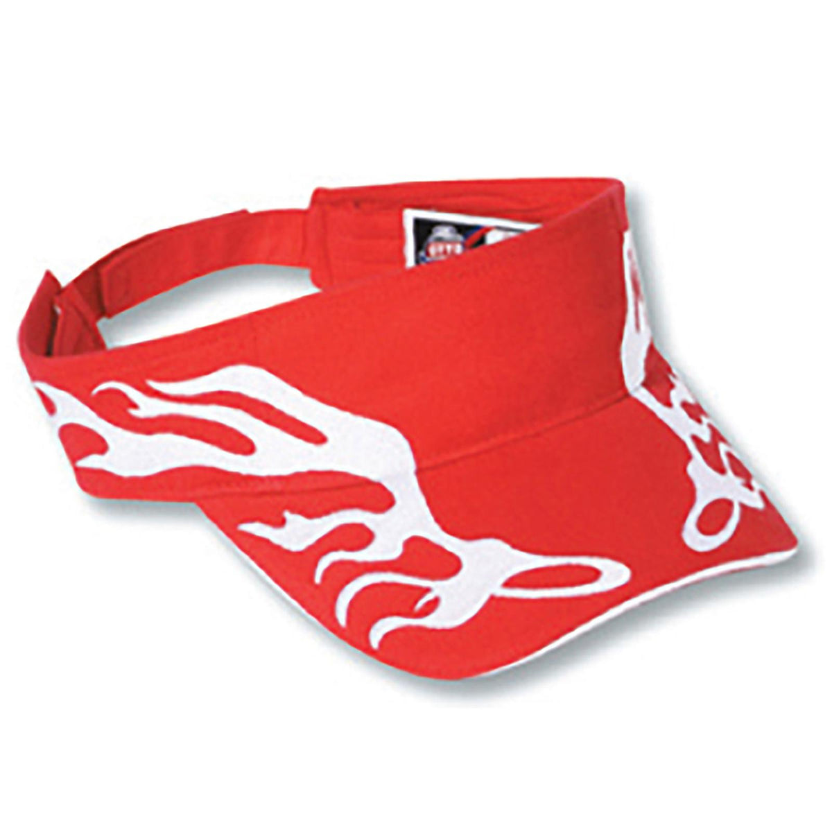 Right View of 021616 - Red/Wht/Wht OTTO CAP Sun Visor