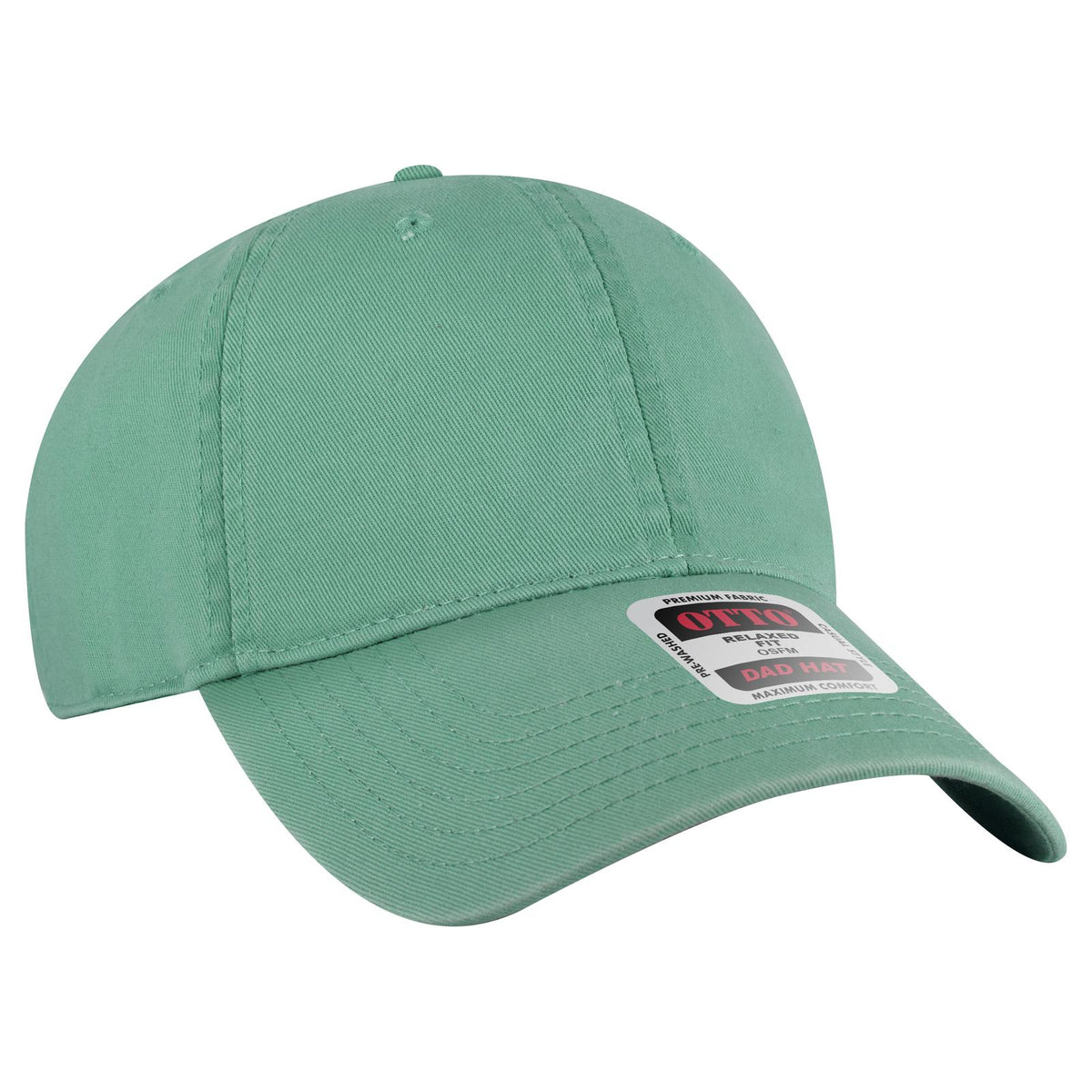Right View of 022 - Turquoise OTTO CAP 6 Panel Low Profile Dad Hat