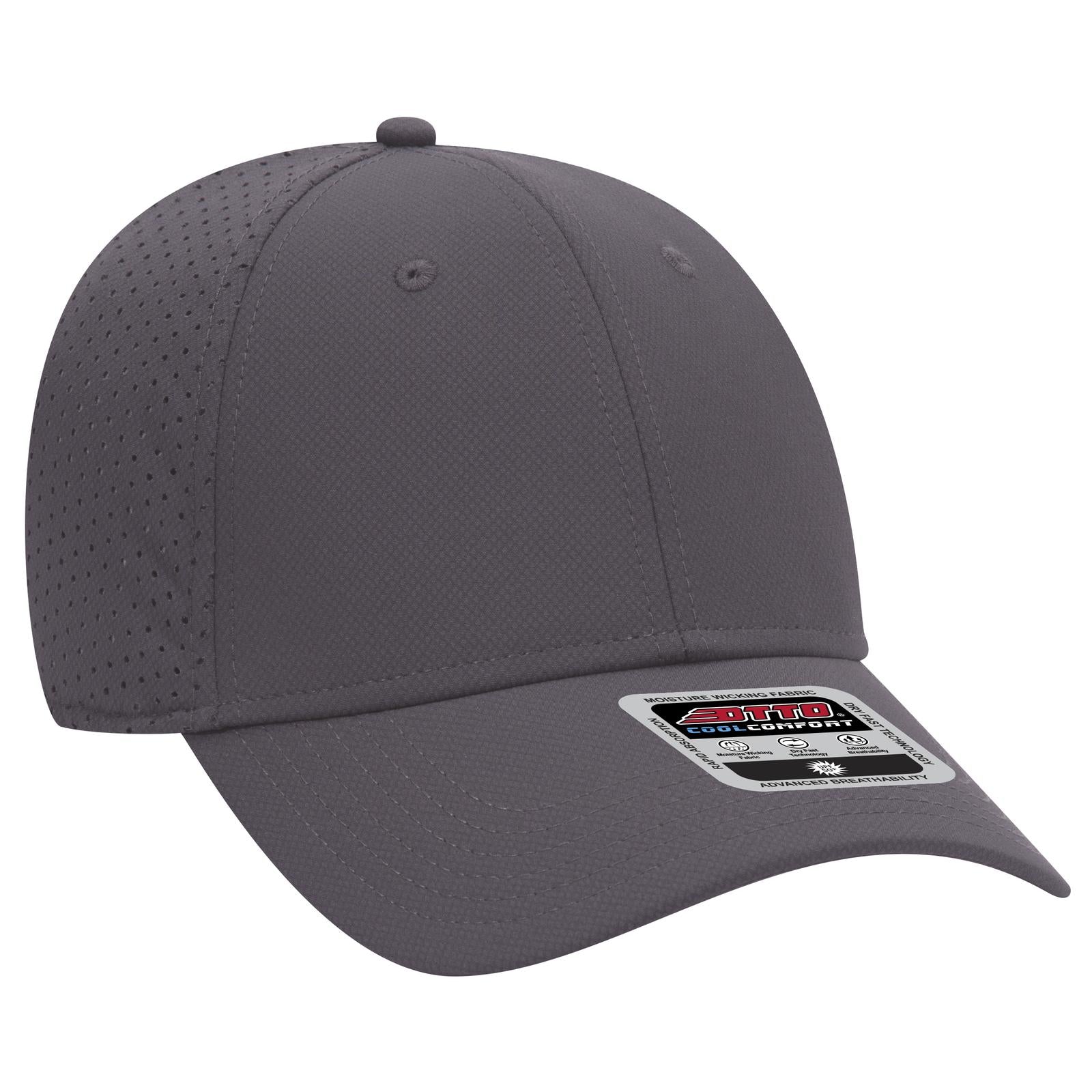 Right View of 025 - Char. Gray OTTO CAP 6 Panel Low Profile Baseball Cap