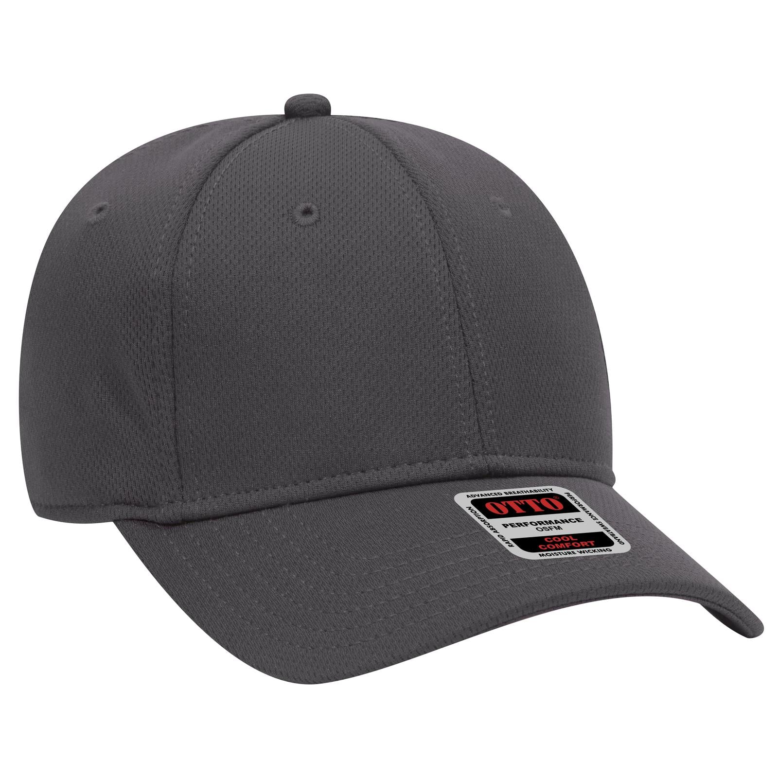 Front View of 025 - Char. Gray OTTO CAP 6 Panel Low Profile Baseball Cap