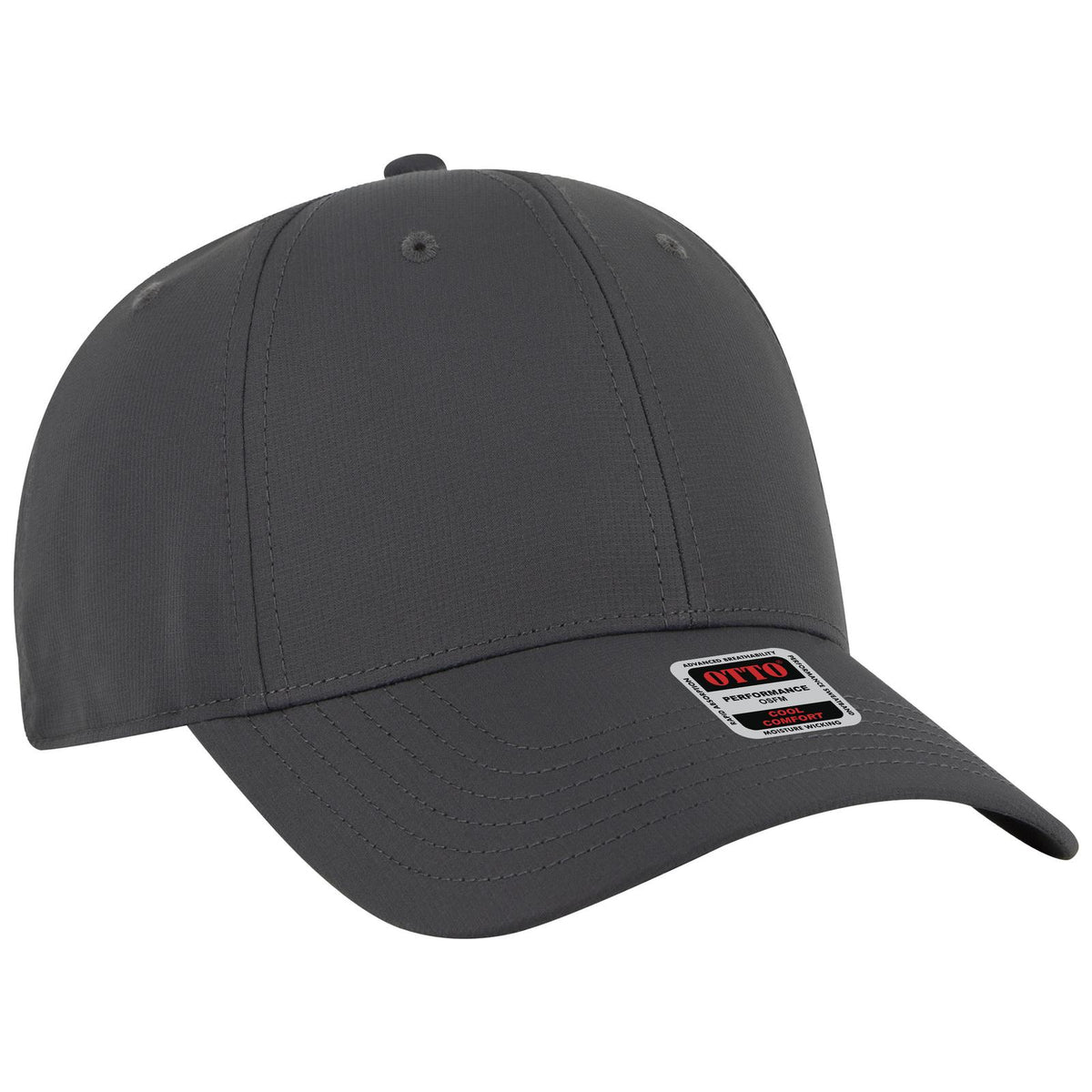 Right View of 025 - Char. Gray OTTO CAP 6 Panel Low Profile Baseball Cap