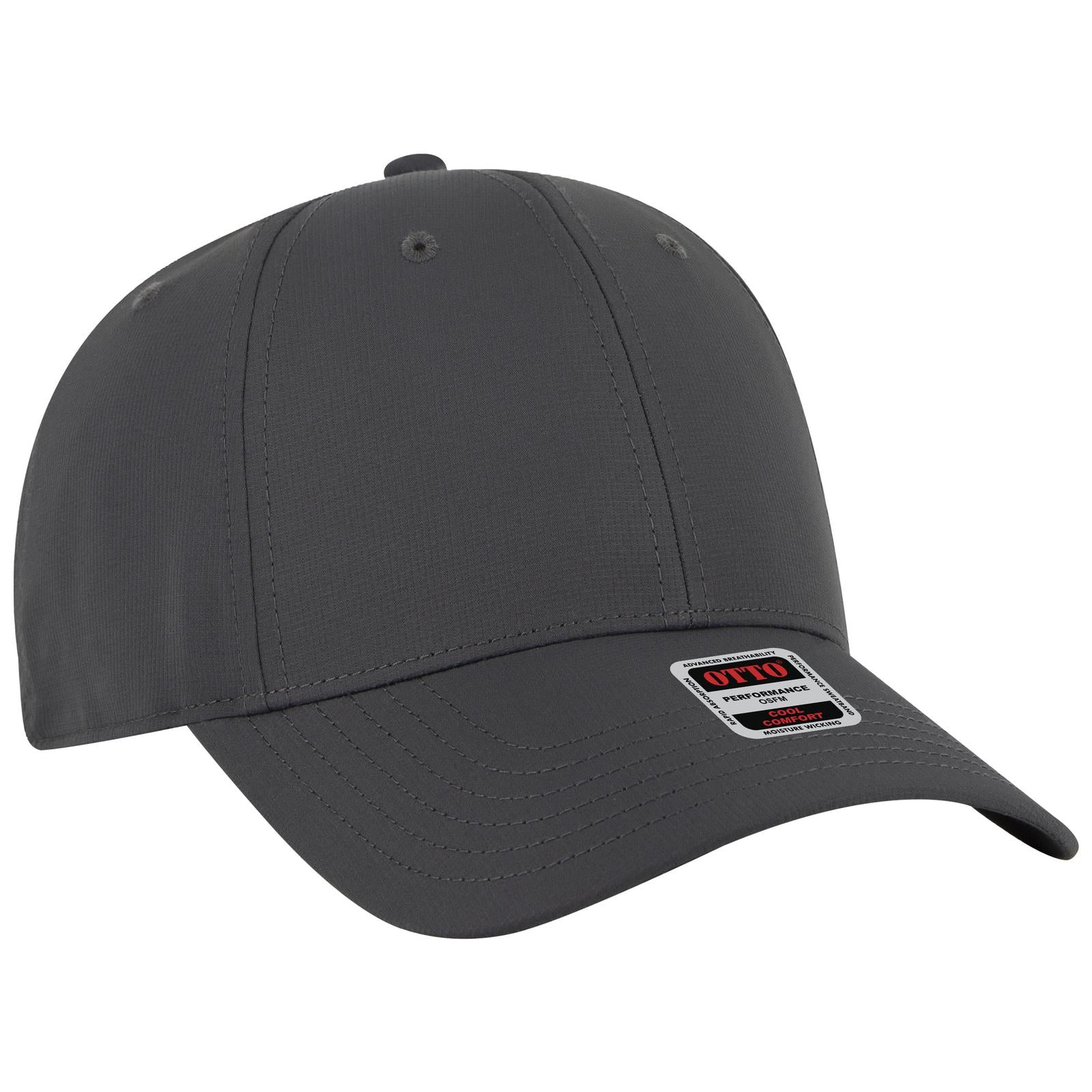 Right View of 025 - Char. Gray OTTO CAP 6 Panel Low Profile Baseball Cap