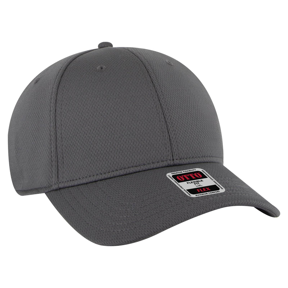 Right View of 025 - Char. Gray OTTO CAP "OTTO FLEX" Fitted 6 Panel Low Profile Baseball Cap