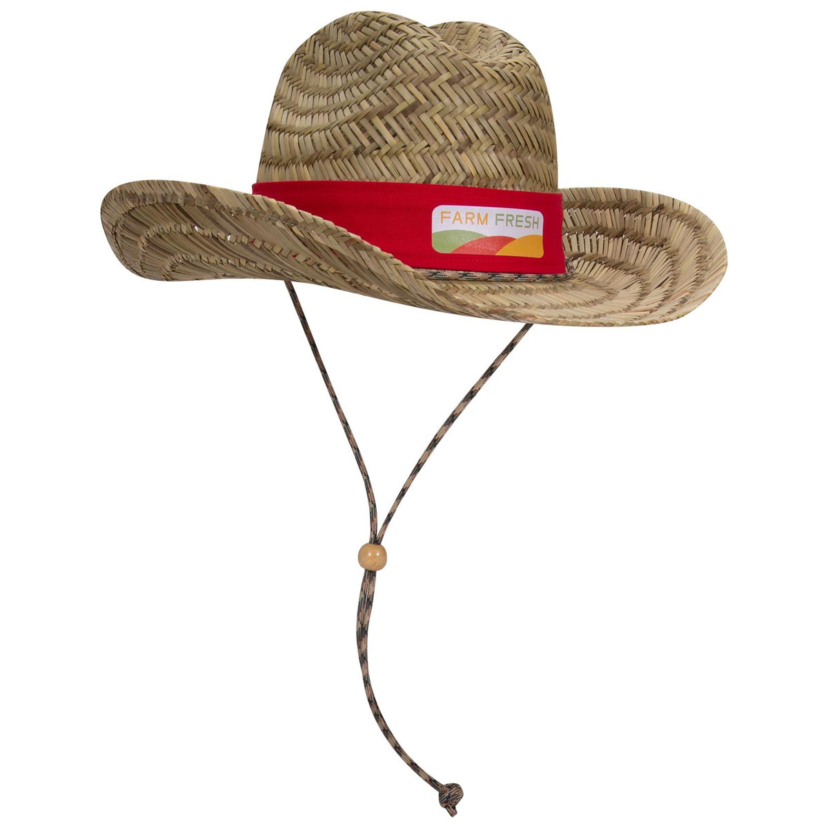 Right View of 031 - Natural OTTO CAP Straw Cowboy Hat w/Adjustable Cord