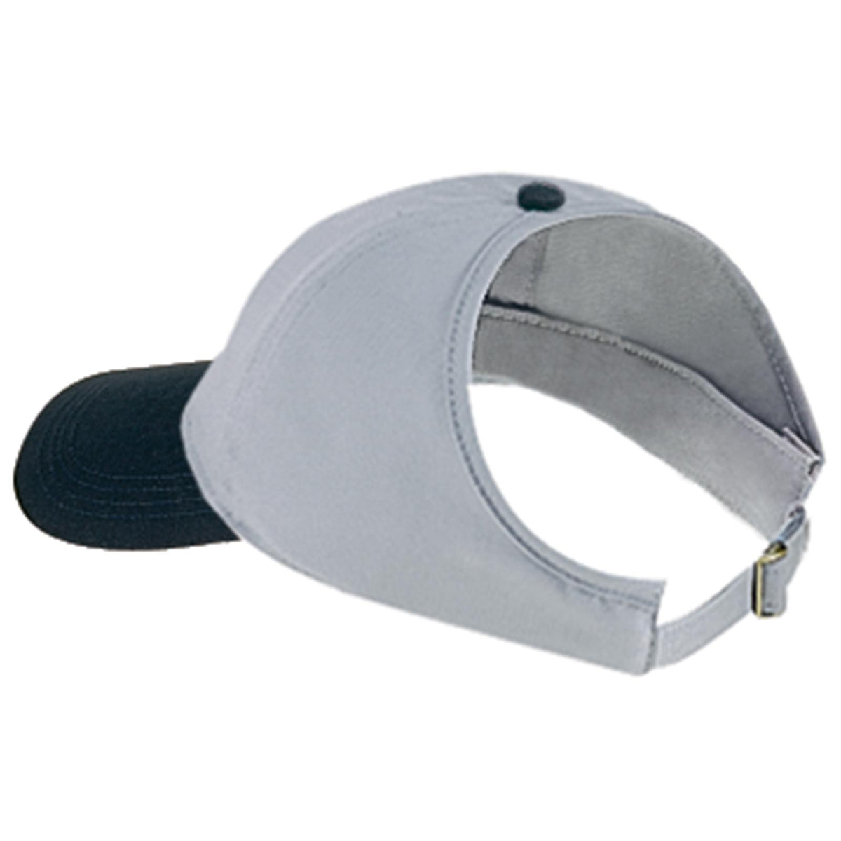 Right View of 0314 - Blk/Gry OTTO CAP 4 Panel Ponytail Cap