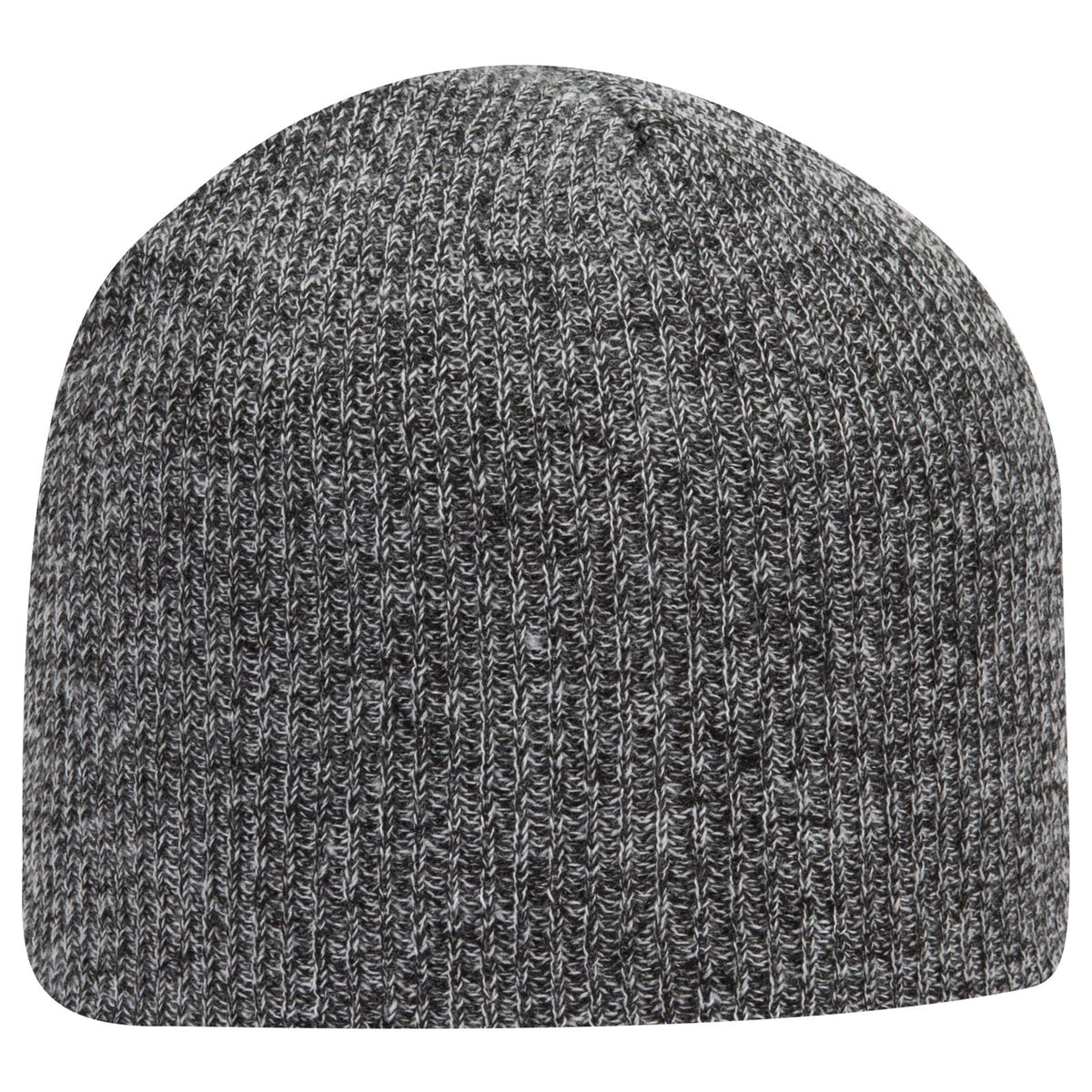 Right View of 0316 - Blk/Wht OTTO CAP 9 1/2" Premium Rib Knit Beanie