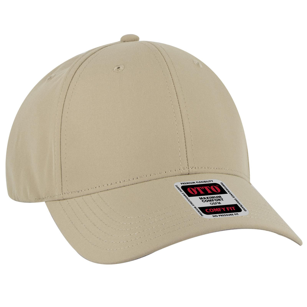 Right View of 032 - Khaki OTTO CAP "OTTO COMFY FIT" 6 Panel Low Profile Baseball Cap