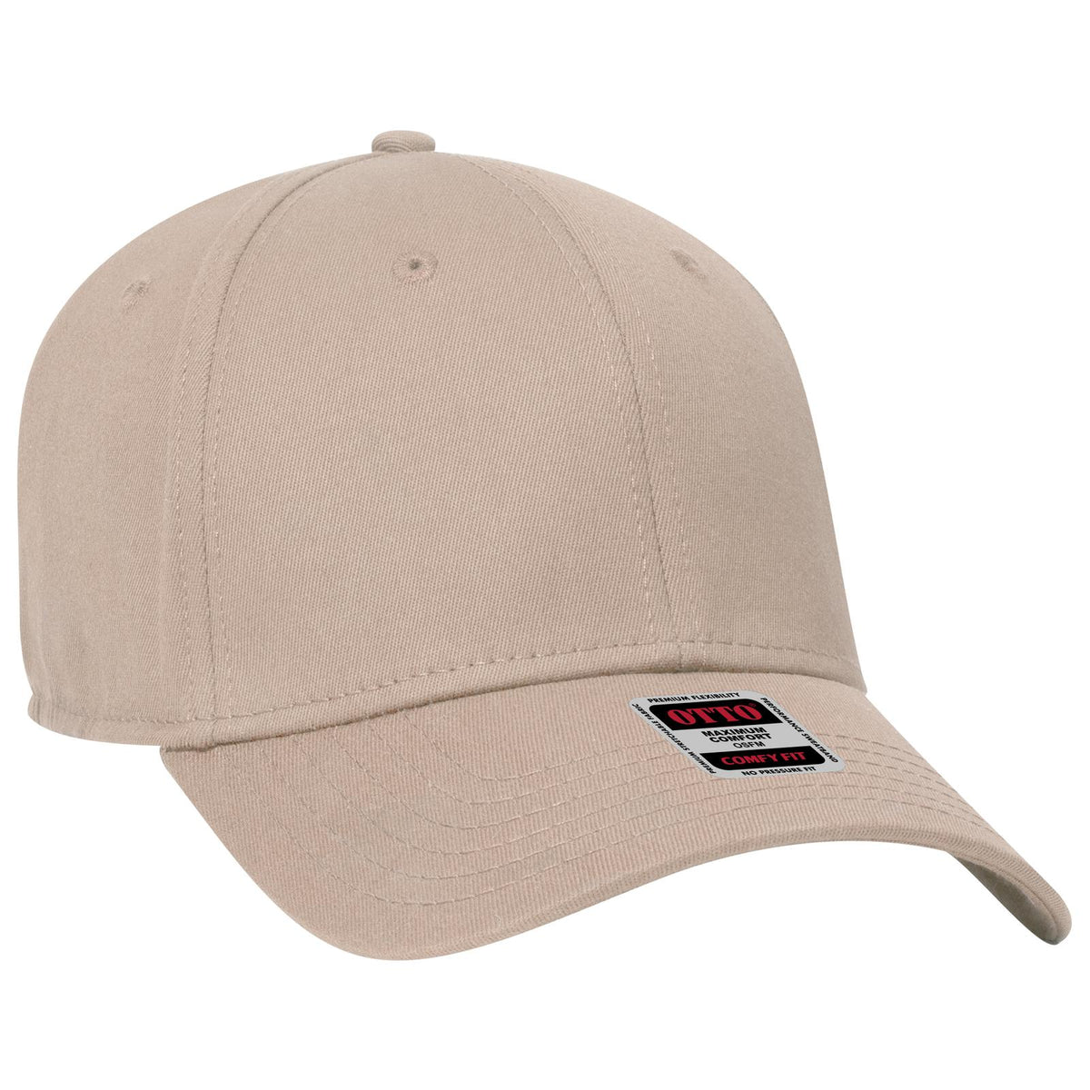 Right View of 032 - Khaki OTTO CAP "OTTO COMFY FIT" 6 Panel Low Profile Baseball Cap