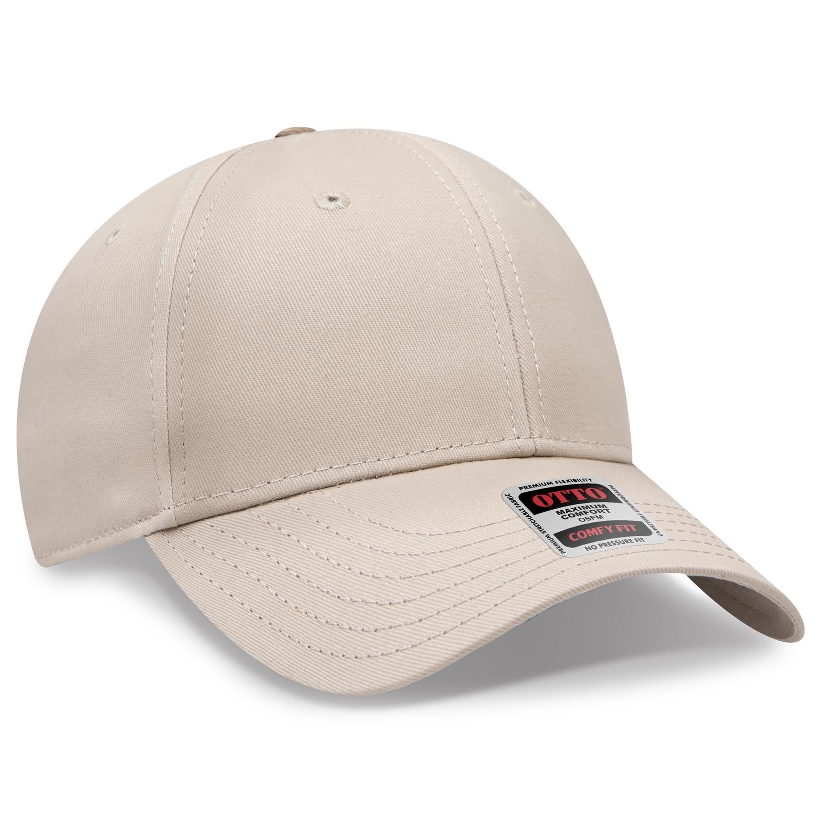 Right View of 032 - Khaki OTTO CAP "OTTO COMFY FIT" 6 Panel Low Profile Baseball Cap