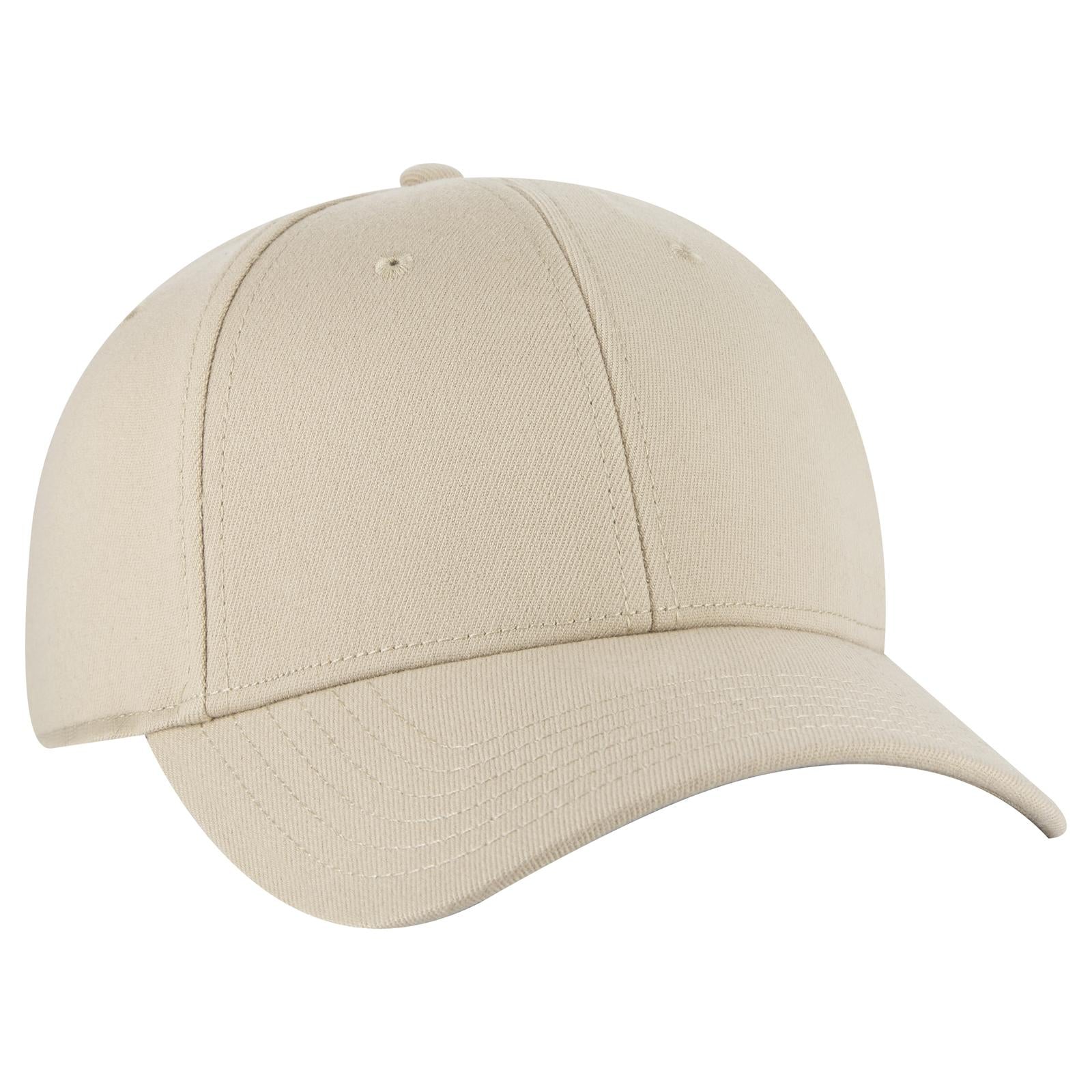 Right View of 032 - Khaki OTTO CAP "OTTO FLEX" Fitted 6 Panel Low Profile Baseball Cap