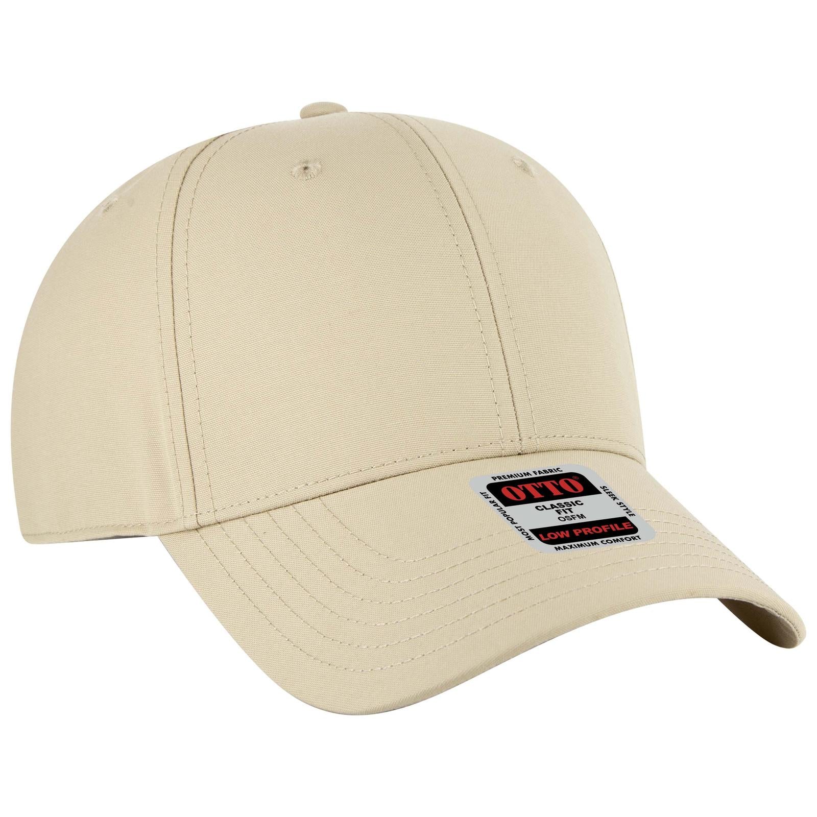 Front View of 032B - Khk OTTO CAP 6 Panel Low Profile Baseball Cap