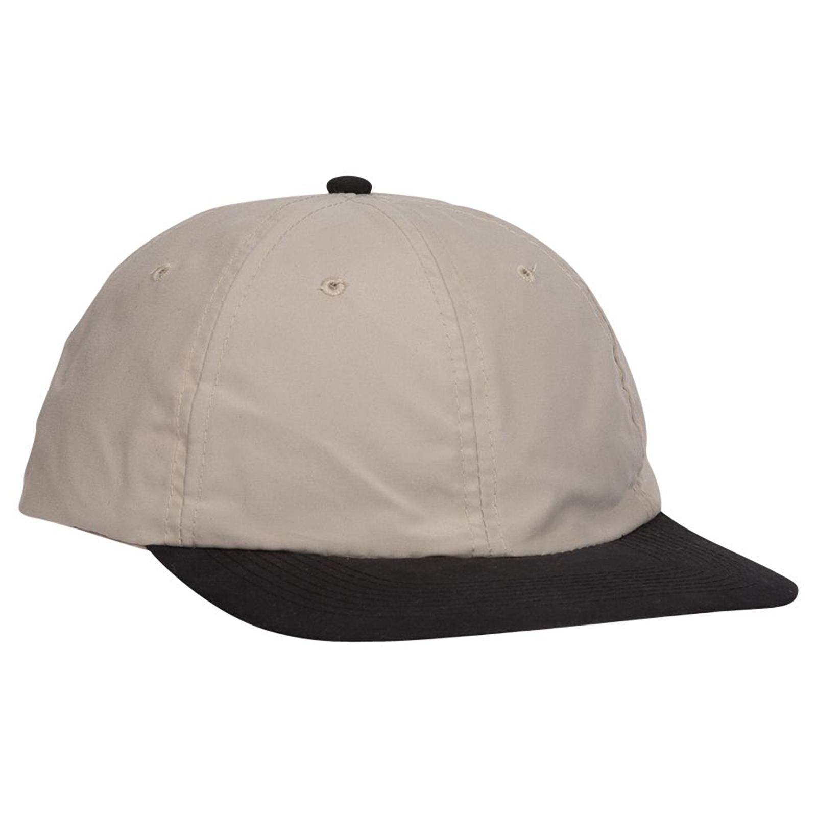 Right View of 0332 - Blk/Kha OTTO CAP 6 Panel Low Profile Baseball Cap