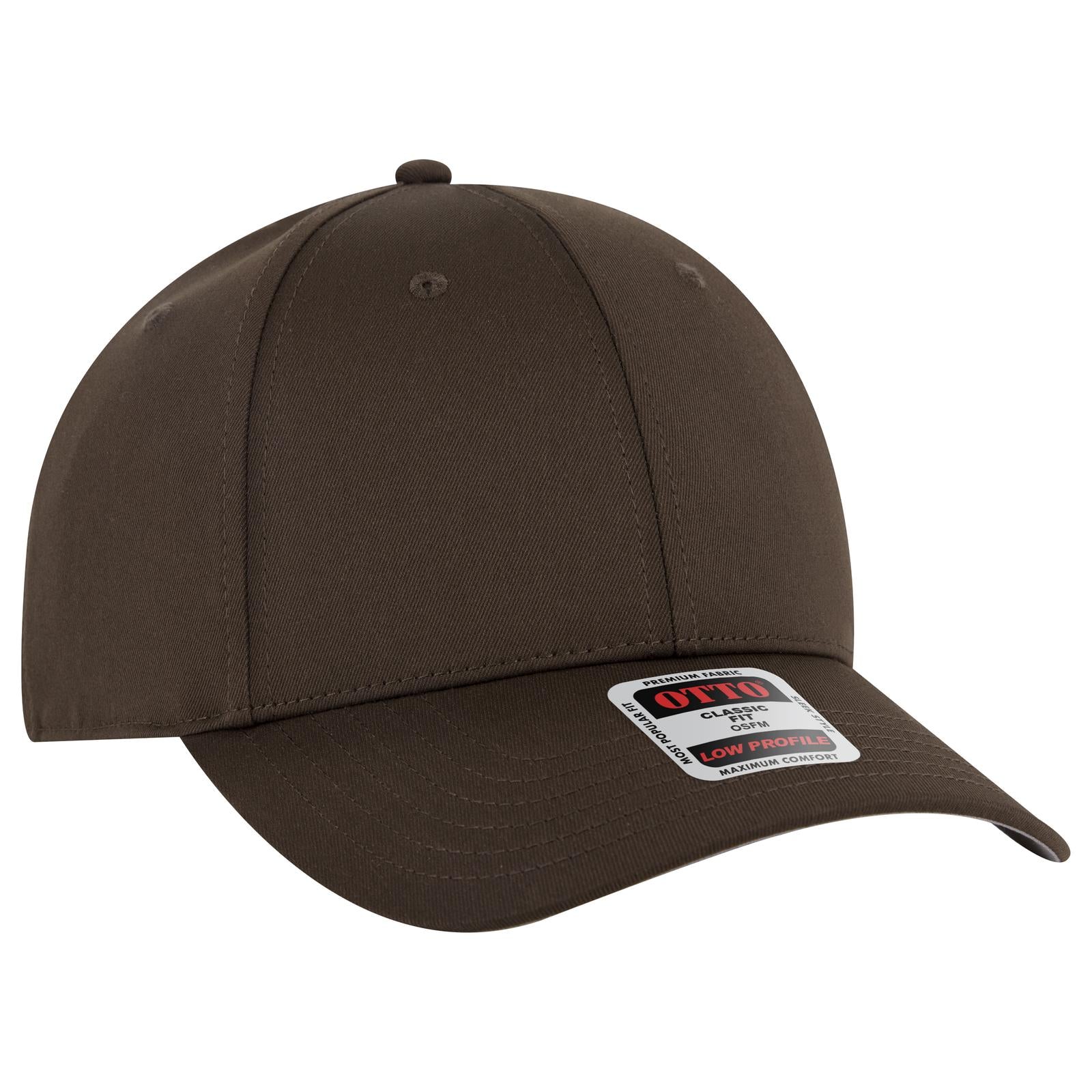 Right View of 039 - Dk. Brown OTTO CAP 6 Panel Low Profile Baseball Cap
