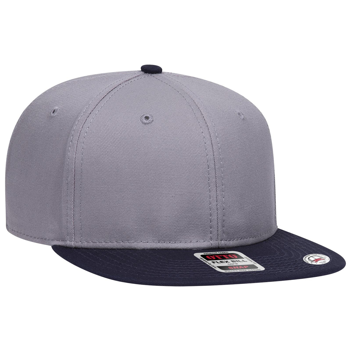 Right View of 041414 - Nvy/Gry/Gry OTTO CAP “OTTO SNAP” 6 Panel Pro Style Snapback Hat