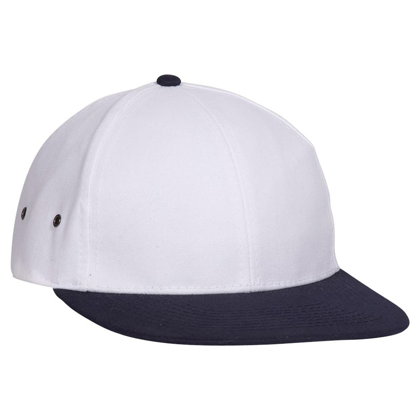 Right View of 0416 - Nvy/Wht OTTO CAP 6 Panel Low Profile Baseball Cap