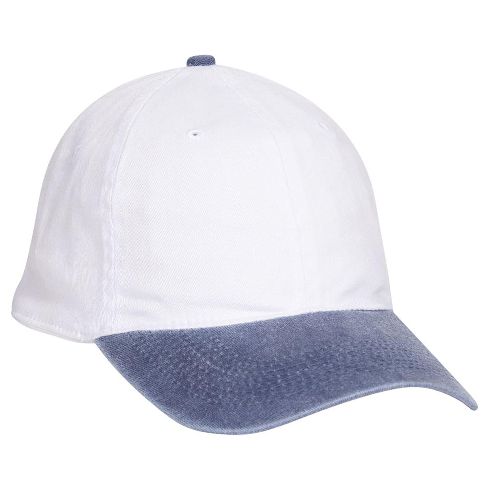 Right View of 0416 - Nvy/Wht OTTO CAP "OTTO FLEX" Fitted 6 Panel Low Profile Dad Hat