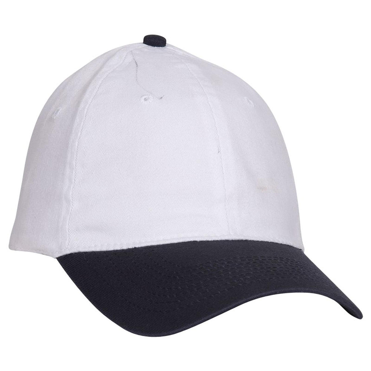 Right View of 0416 - Nvy/Wht OTTO CAP "OTTO FLEX" Fitted 6 Panel Low Profile Dad Hat