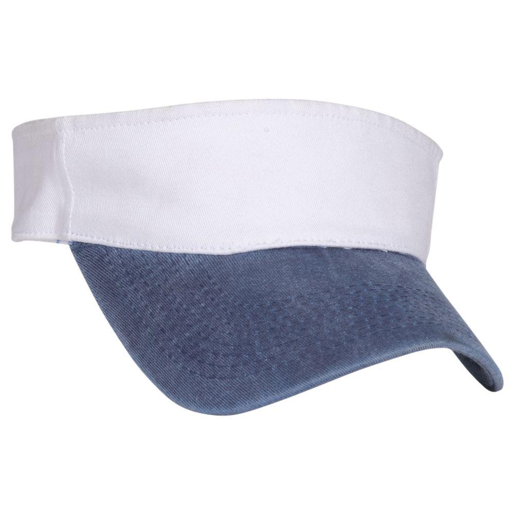Right View of 0416 - Nvy/Wht OTTO CAP "OTTO FLEX" Fitted Sun Visor