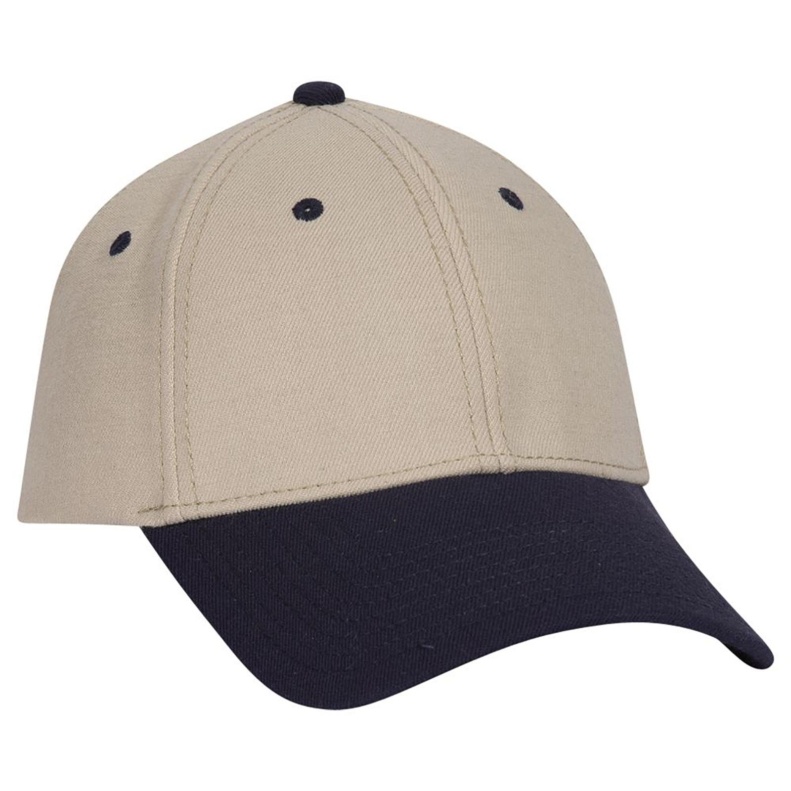 Front View of 0432 - Nvy/Kha OTTO CAP "OTTO FLEX" Fitted 6 Panel Low Profile Baseball Cap