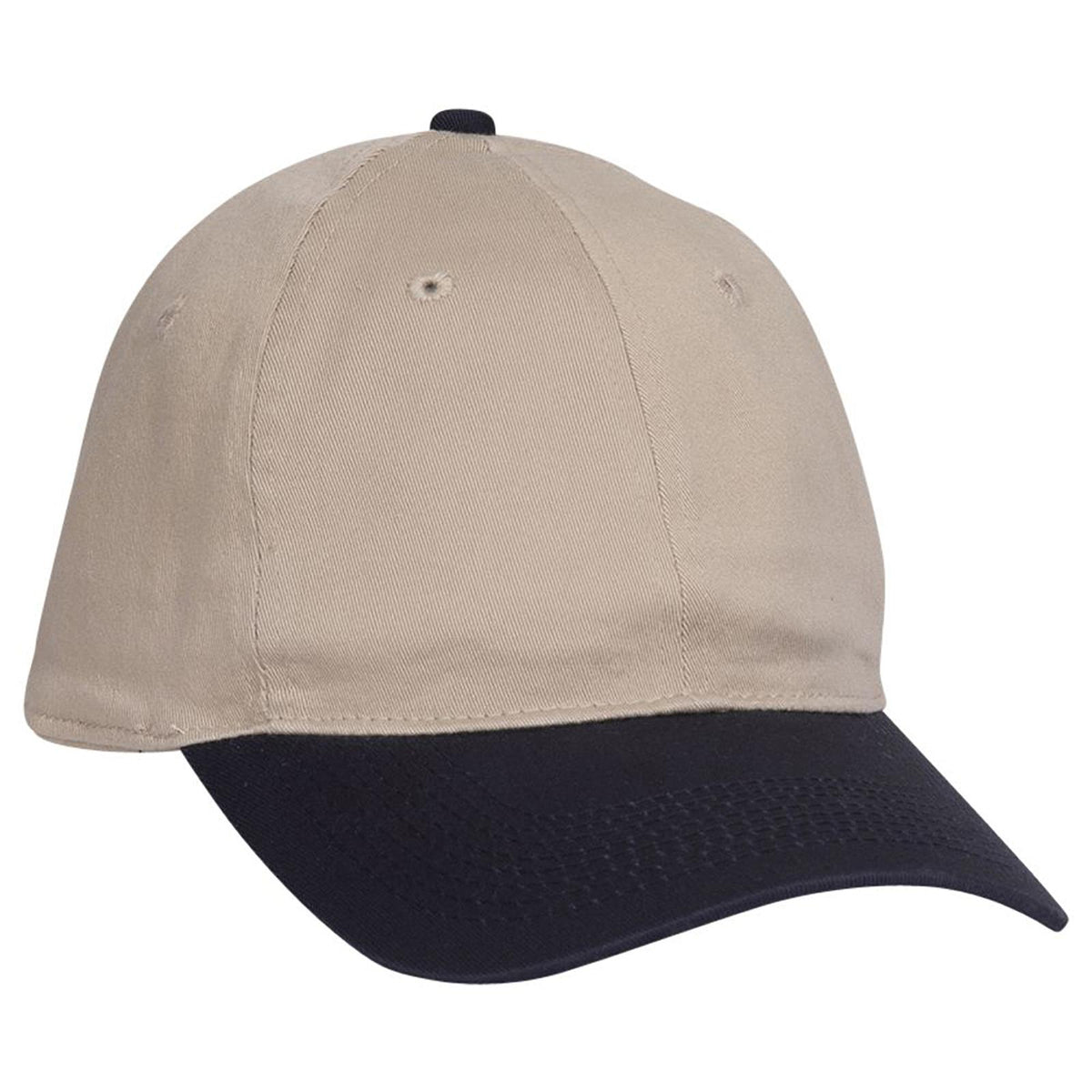 Right View of 0432 - Nvy/Kha OTTO CAP "OTTO FLEX" Fitted 6 Panel Low Profile Dad Hat