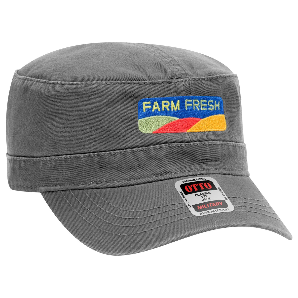 Right View of 046 - Dk. Ol. Green OTTO CAP Military Hat