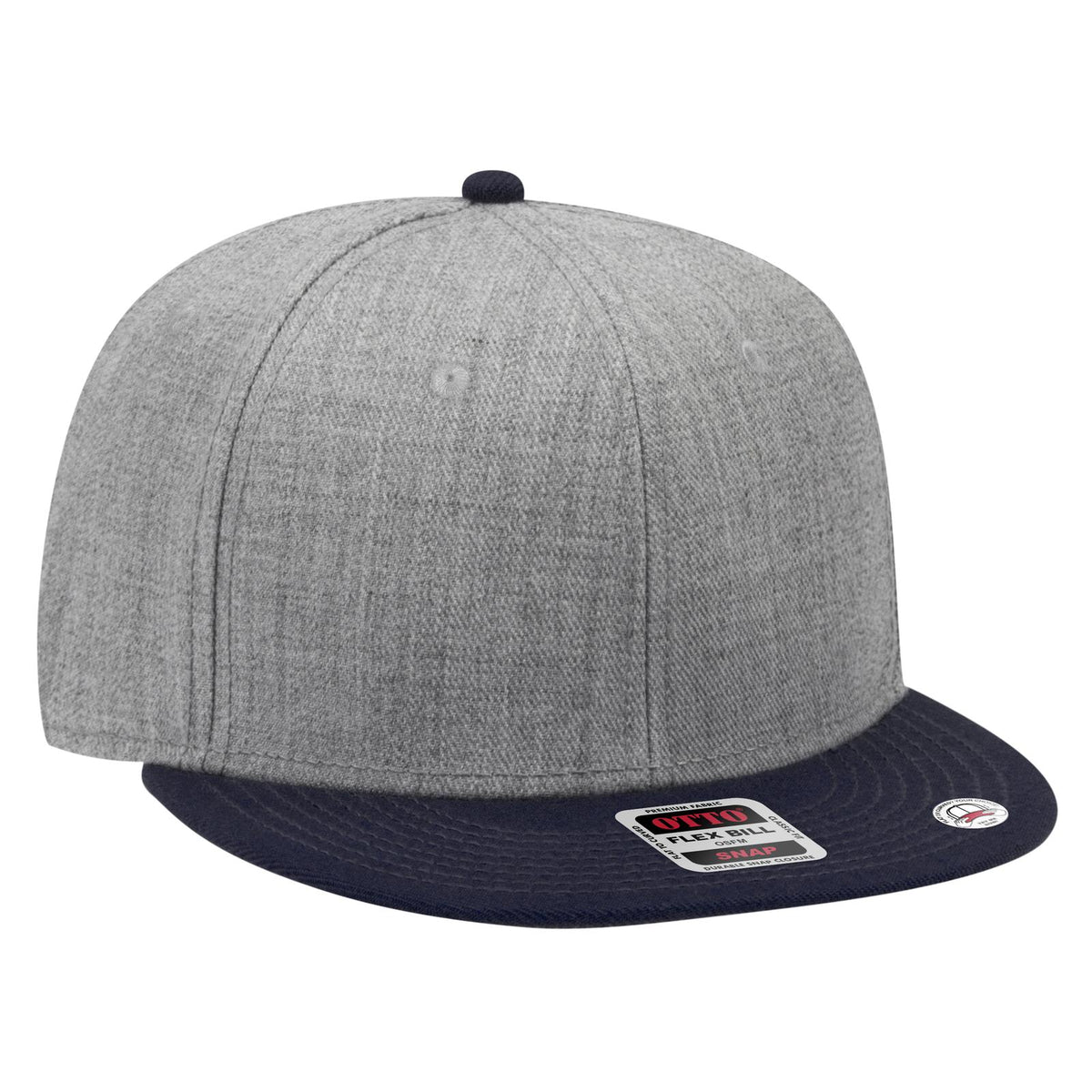Right View of 047474 - Nvy/H.Gry/H.Gry OTTO CAP "OTTO SNAP" 6 Panel Pro Style Snapback Hat