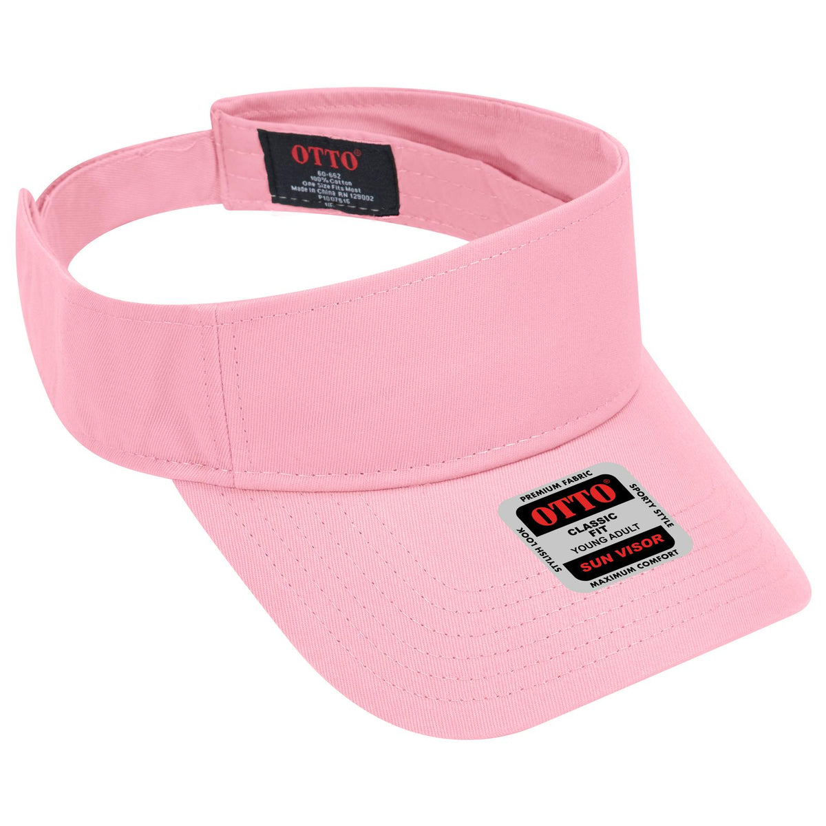 Right View of 050 - Pink OTTO CAP Sun Visor