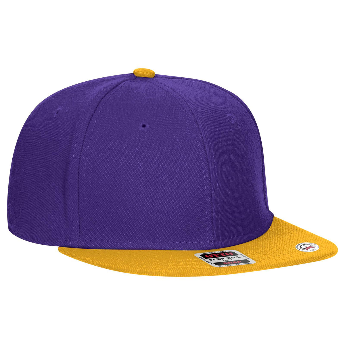 Right View of 061111 - Gld/Pur/Pur OTTO CAP "OTTO SNAP" 6 Panel Pro Style Snapback Hat