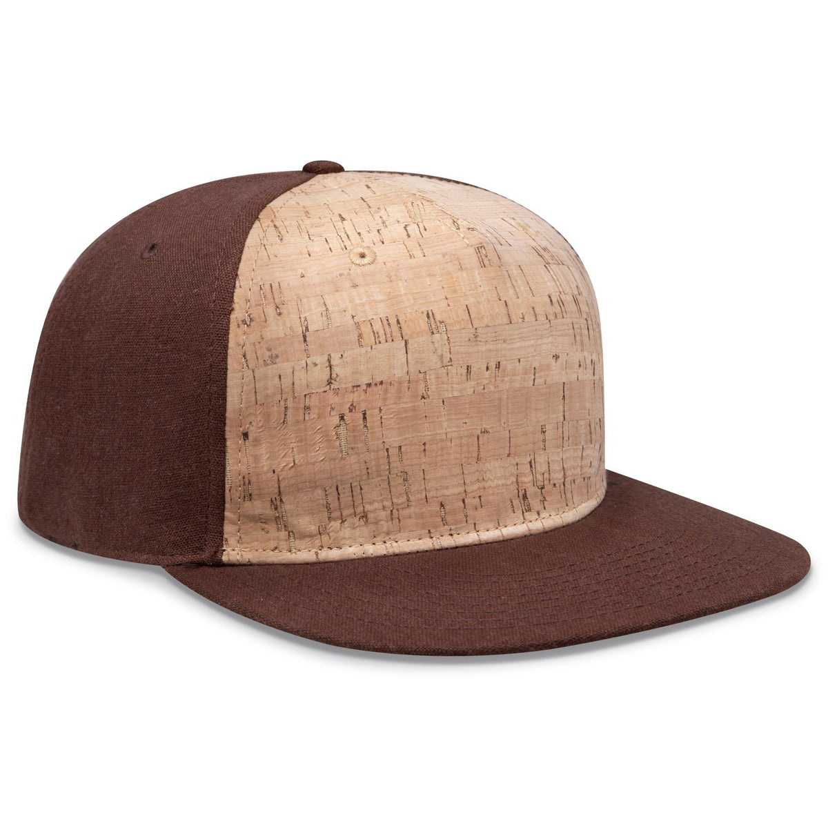Right View of 0711207 - Brn/Crk/Brn OTTO CAP "OTTO SNAP" 5 Panel Pro Style Snapback Hat