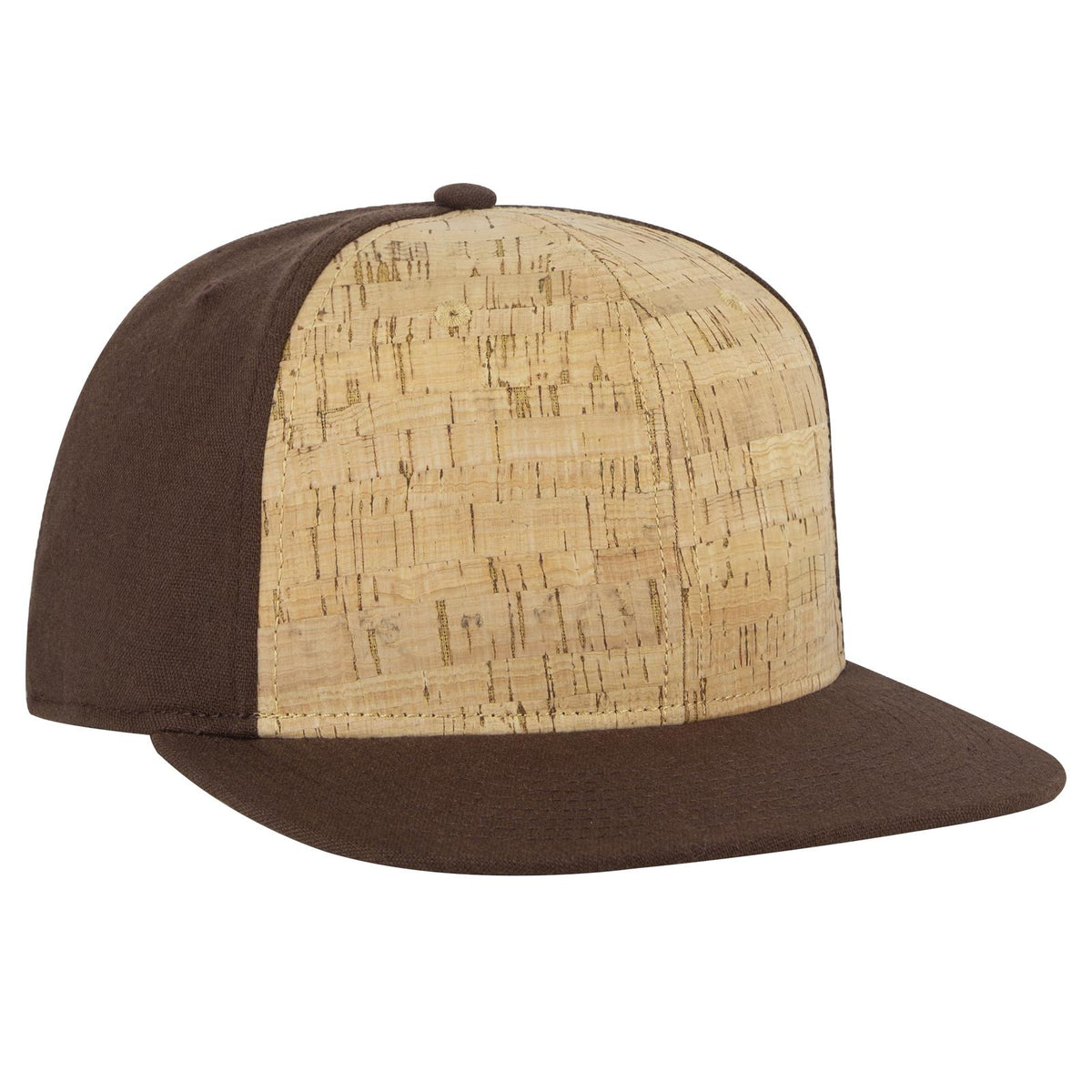 Right View of 0711207 - Brn/Crk/Brn OTTO CAP "OTTO SNAP" 6 Panel Pro Style Snapback Hat
